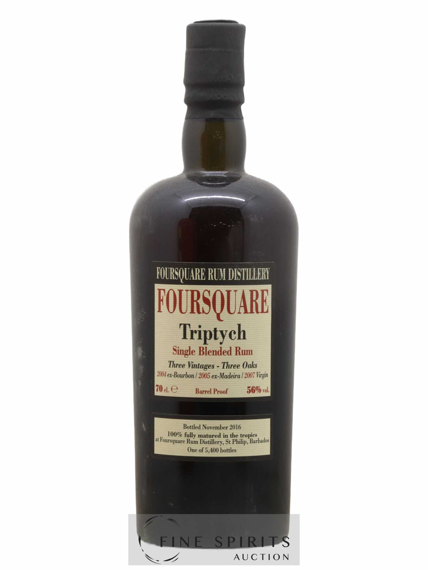Foursquare Velier Triptych One of 5400 - bottled 2016 - Posten von 1 Flasche - 1