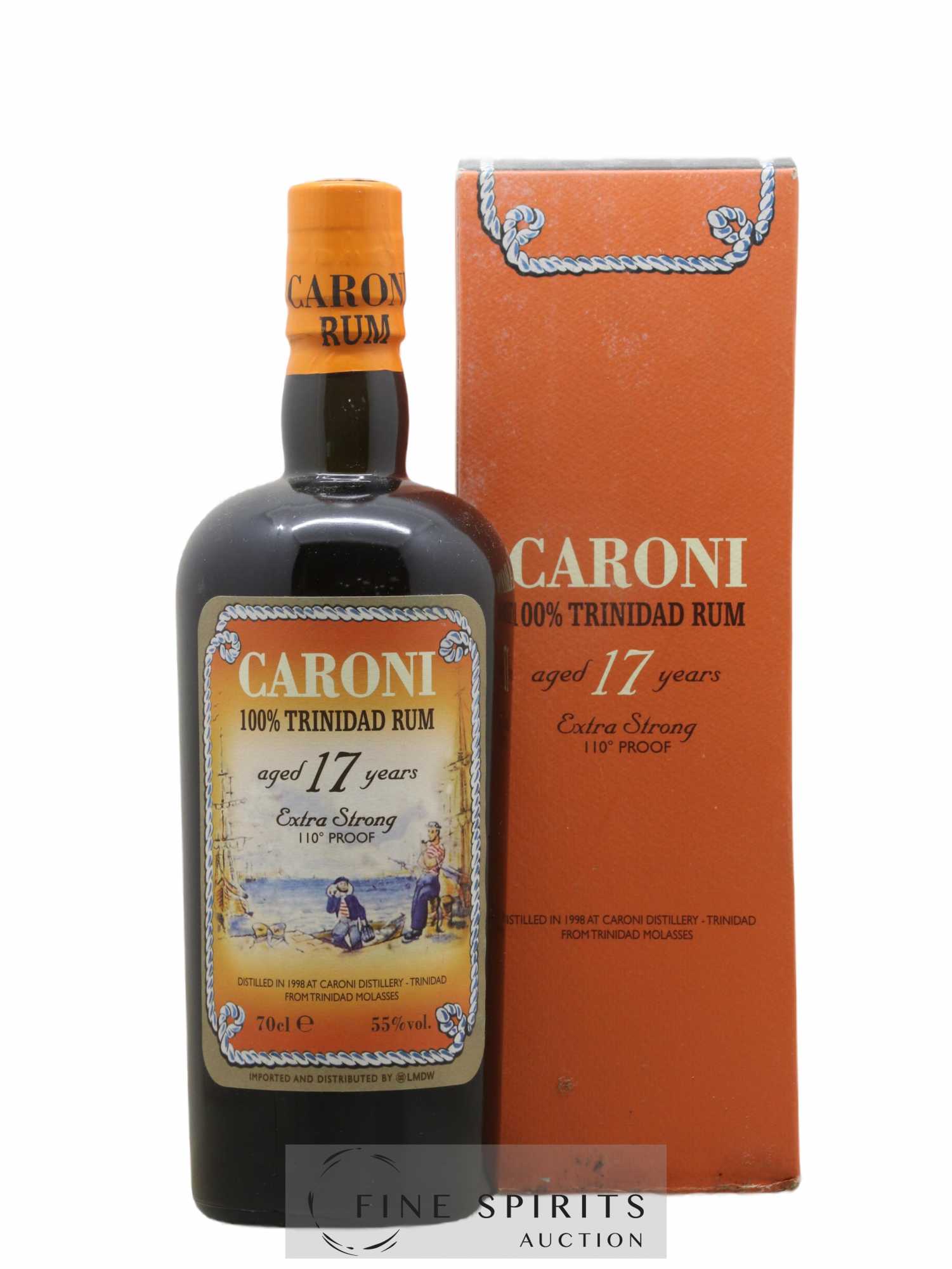 Caroni 17 years 1998 Of. 110° Proof bottled 2015 LMDW Extra Strong - Lot de 1 bouteille - 0