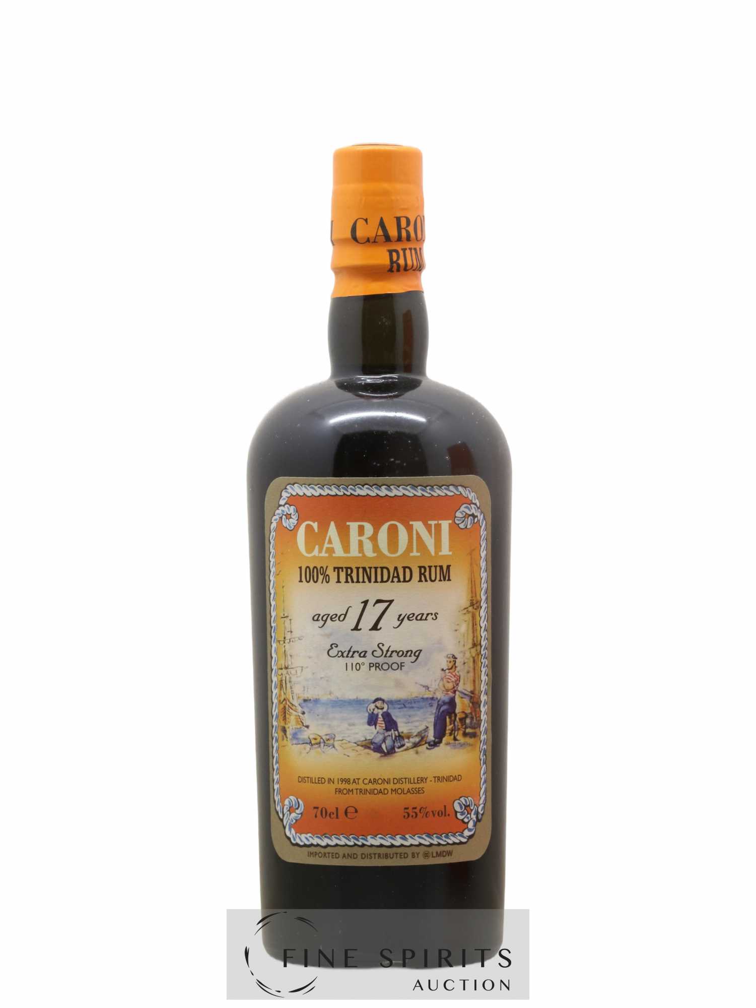 Caroni 17 years 1998 Of. 110° Proof bottled 2015 LMDW Extra Strong - Lot de 1 bouteille - 1