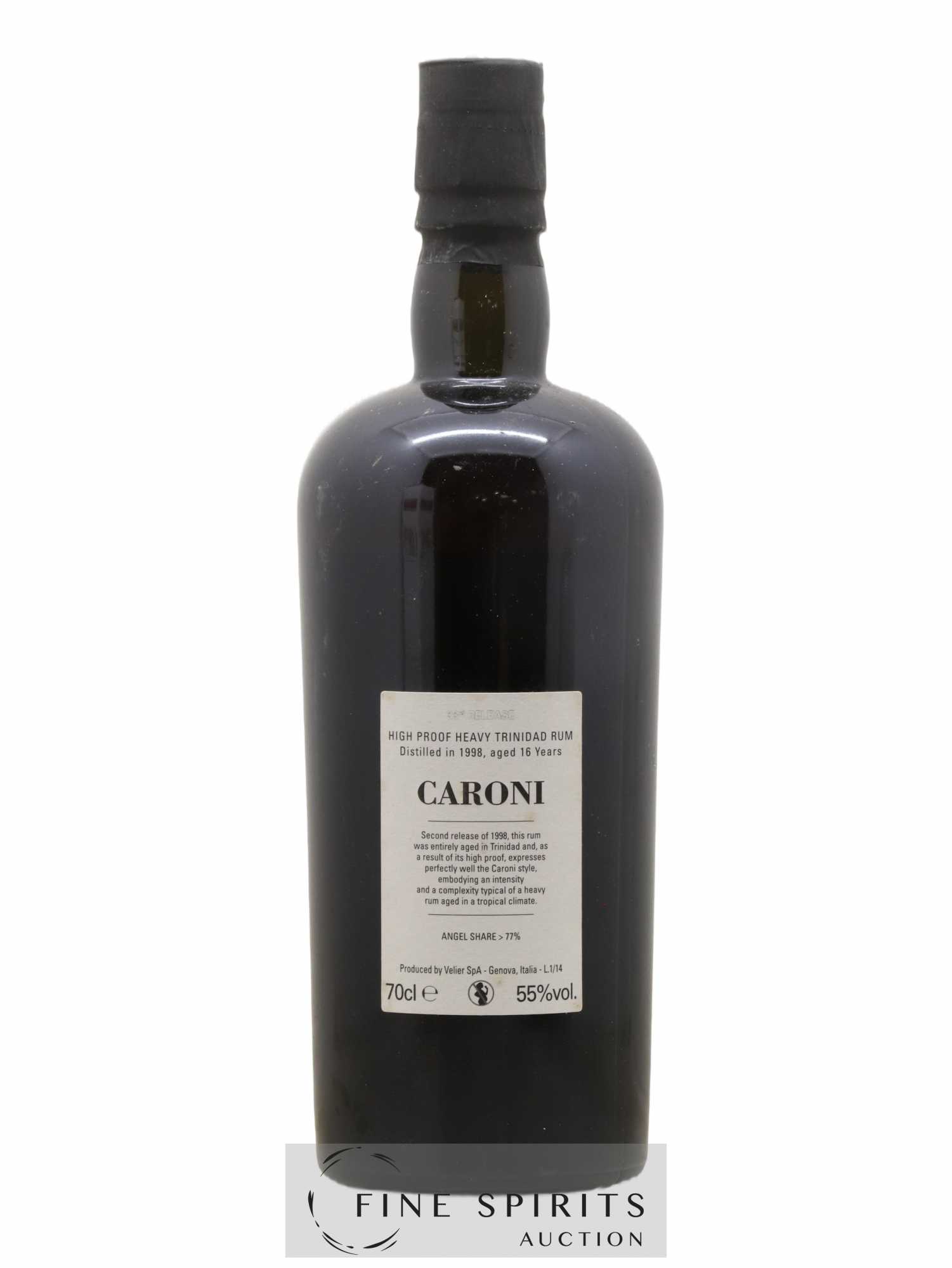 Caroni 16 years 1998 Velier No Smoking 33rd Release - One of 3850 - bottled 2014 - Lotto di 1 bottiglia - 2
