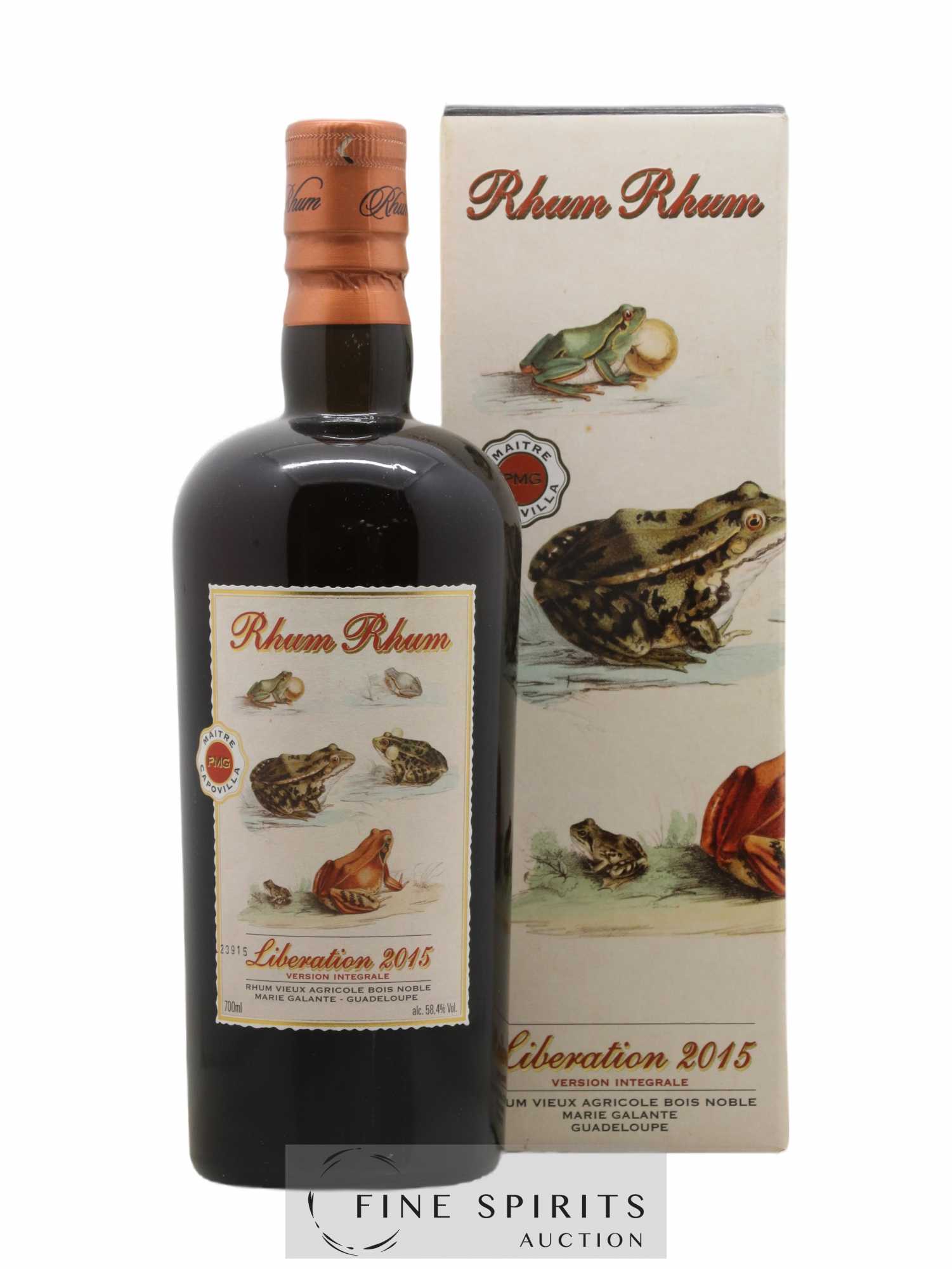 Rhum Rhum Of. PMG - Maitre Capovilla Libération 2015 Version Intégrale - Lot de 1 bouteille - 0
