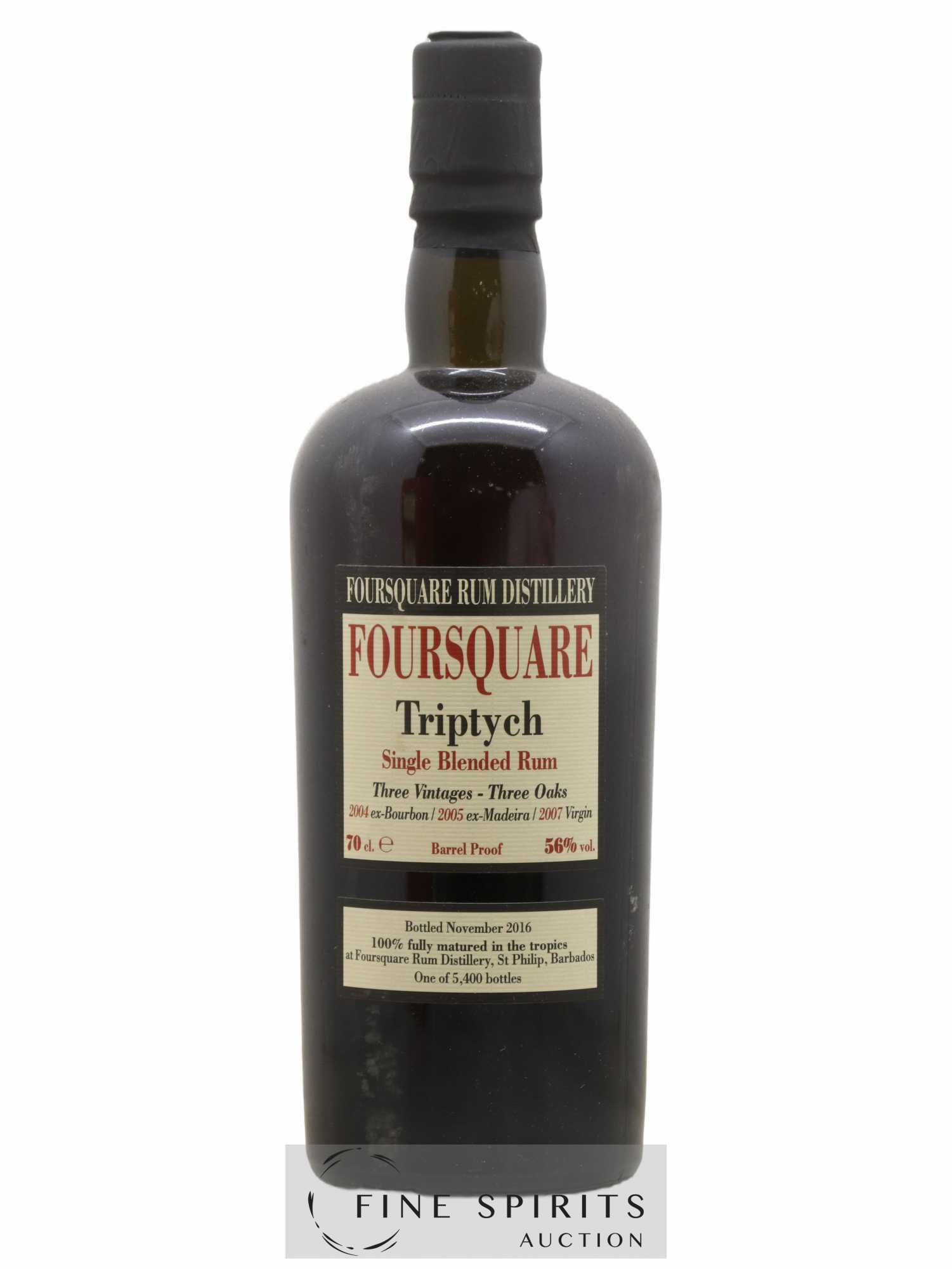 Foursquare Velier Triptych One of 5400 - bottled 2016 - Lot de 1 bouteille - 1