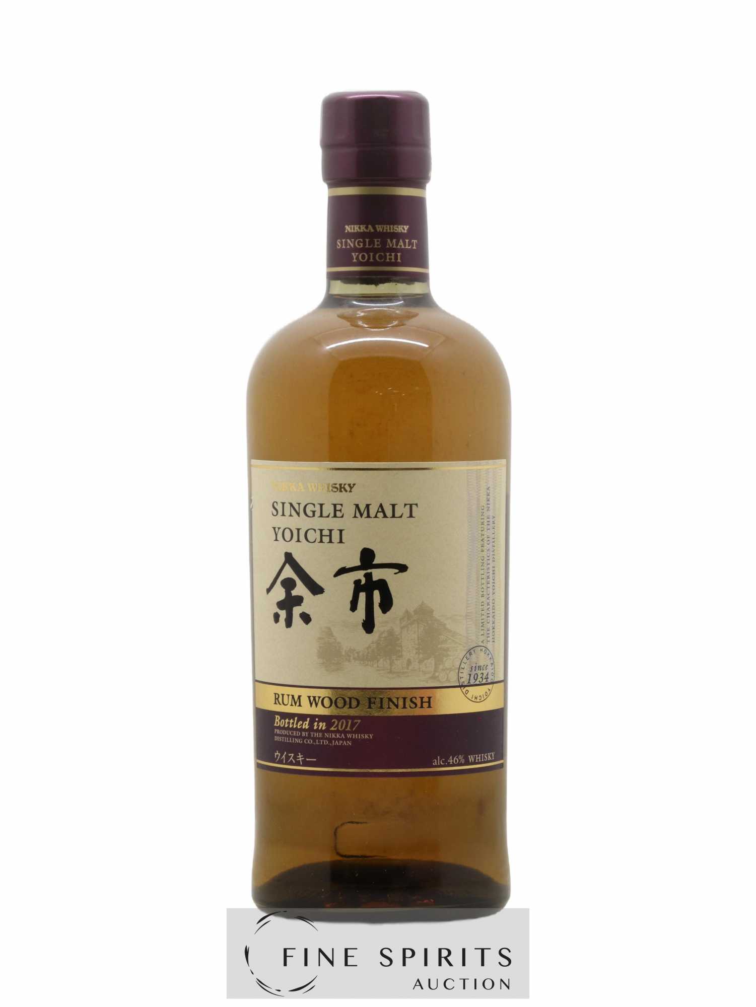 Yoichi Of. Rum Wood Finish bottled 2017 Nikka Whisky - Lot de 1 bouteille - 0