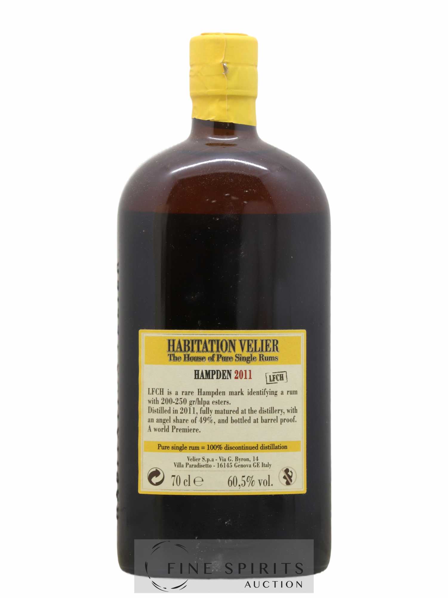 Hampden 7 years 2011 Of. LFCH Pot Still Distillation - bottled 2018 Habitation Velier - Lotto di 1 bottiglia - 2