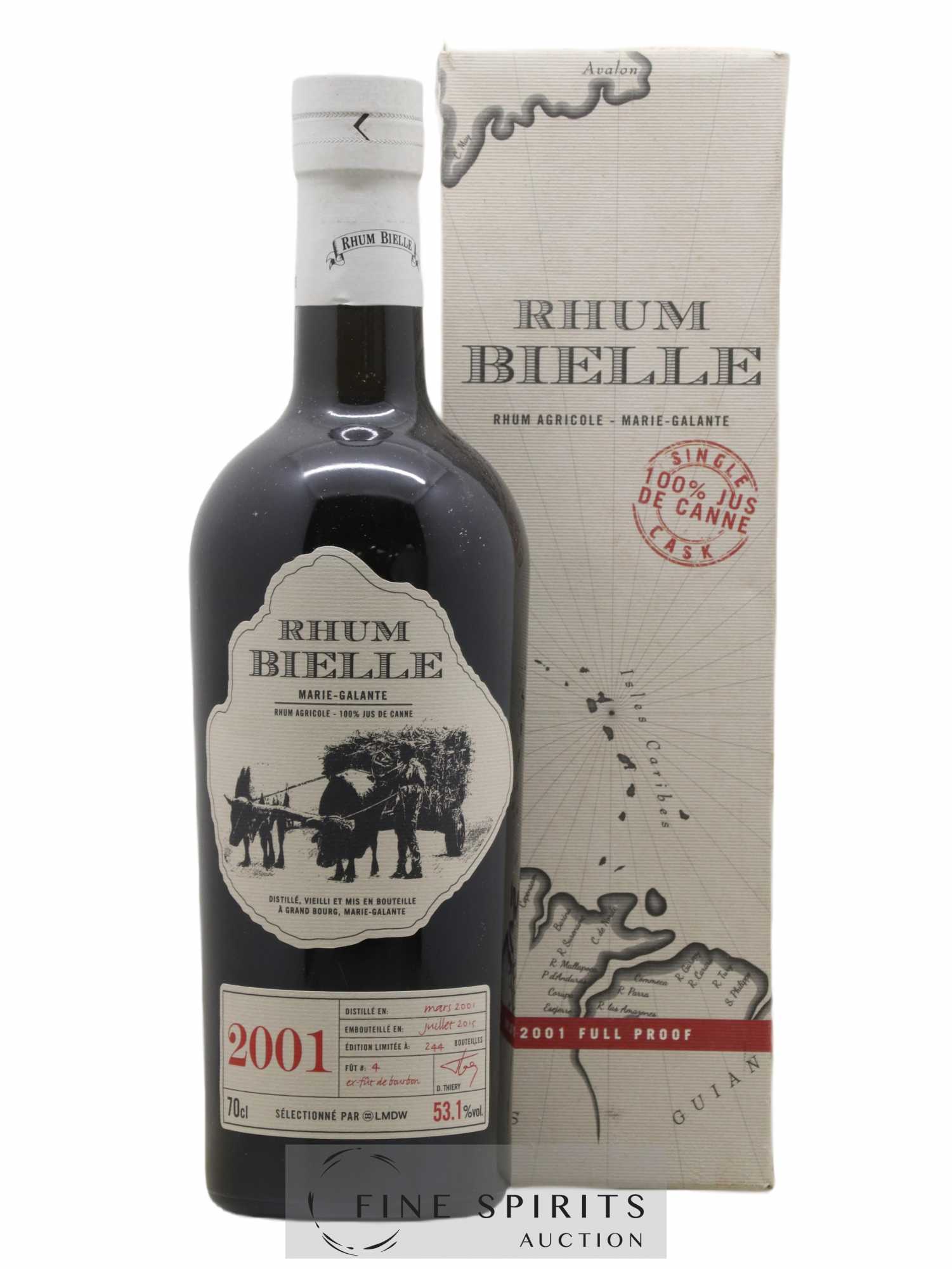Bielle 2001 Of. Cask n°4 - One of 244 - bottled 2015 LMDW - Lot de 1 bouteille - 0