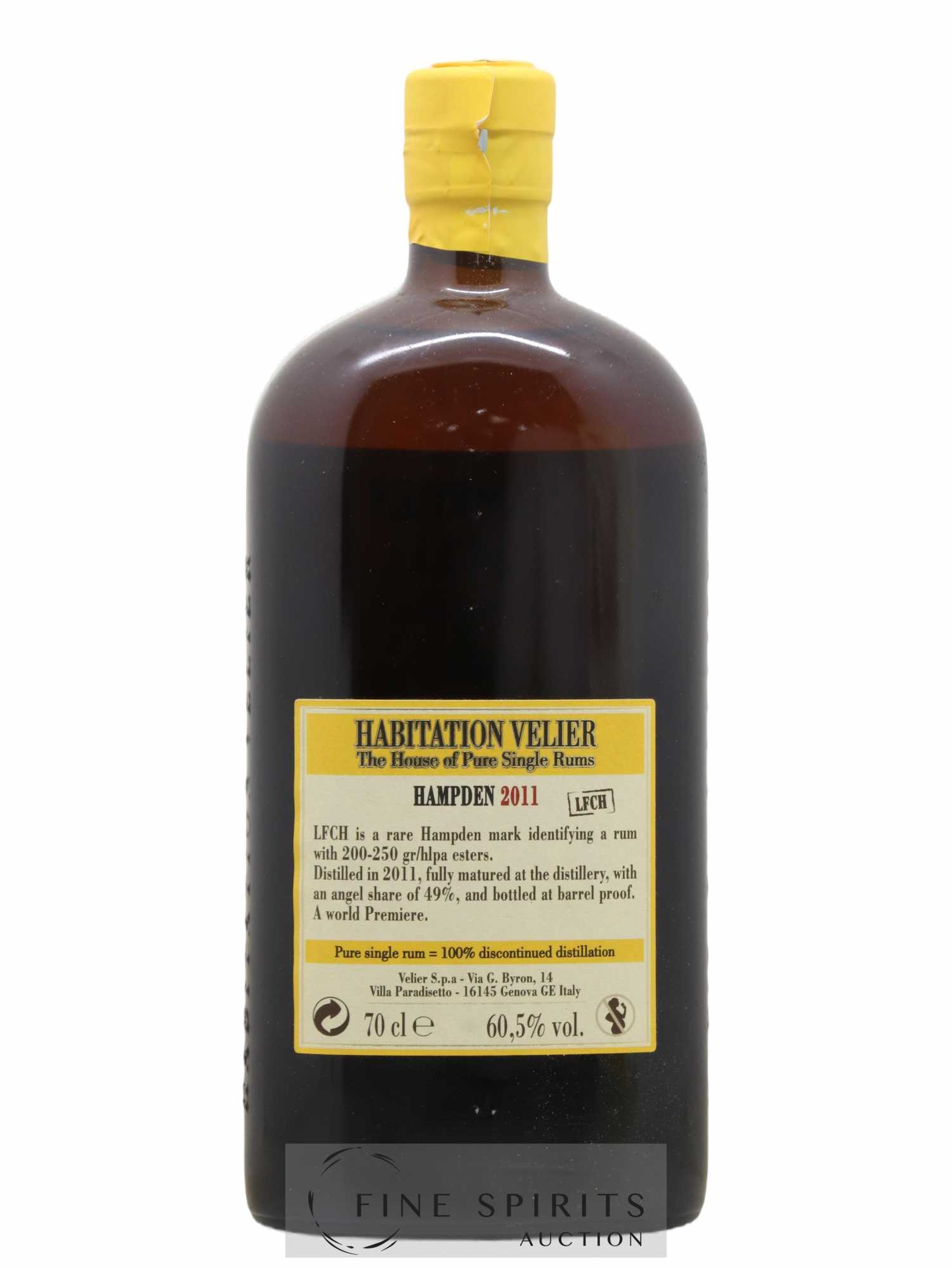 Hampden 7 years 2011 Of. LFCH Pot Still Distillation - bottled 2018 Habitation Velier - Posten von 1 Flasche - 2