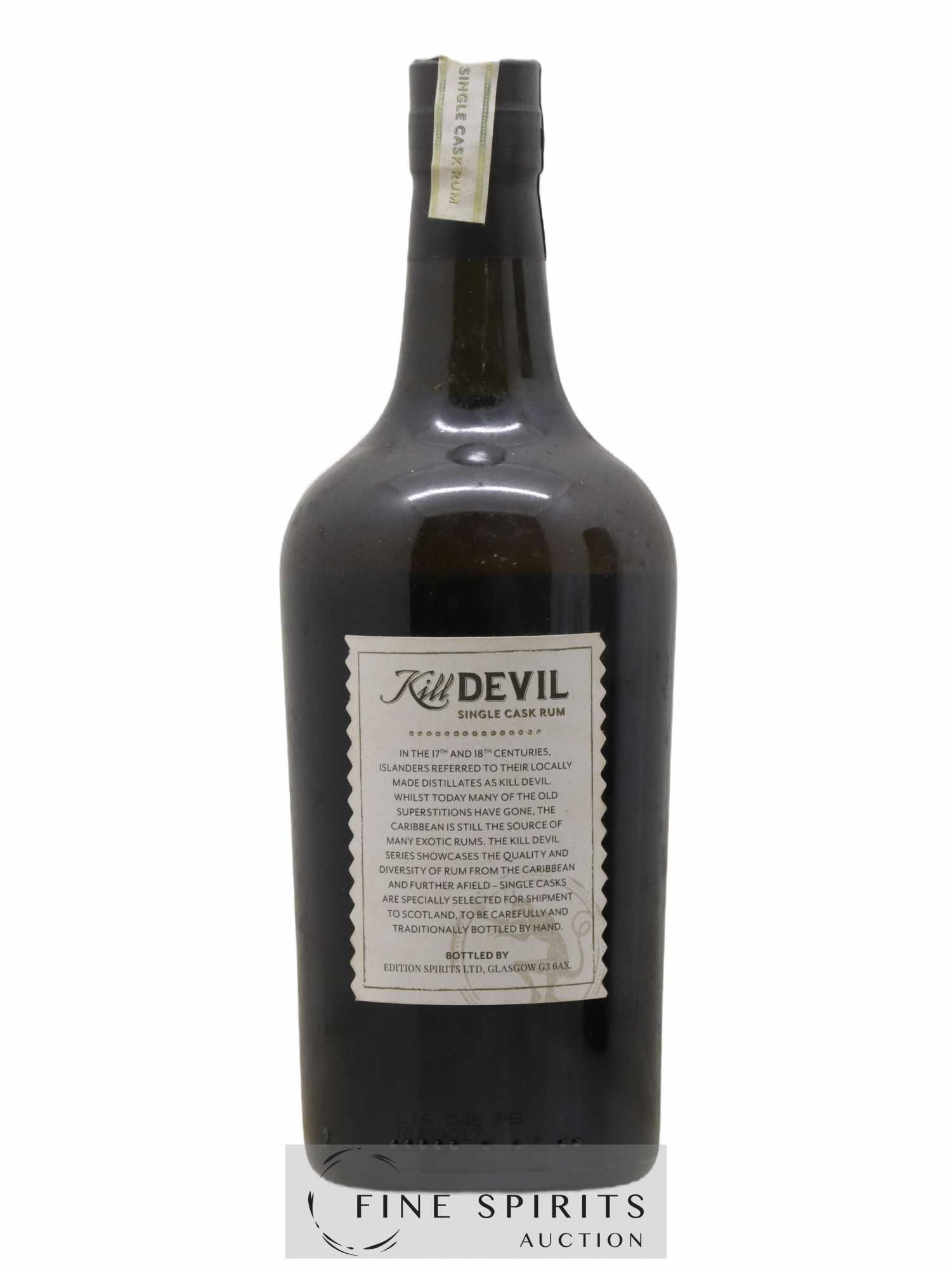 Kill Devil 18 years 1998 Edition Spirits One of 221 - Lot de 1 bouteille - 2