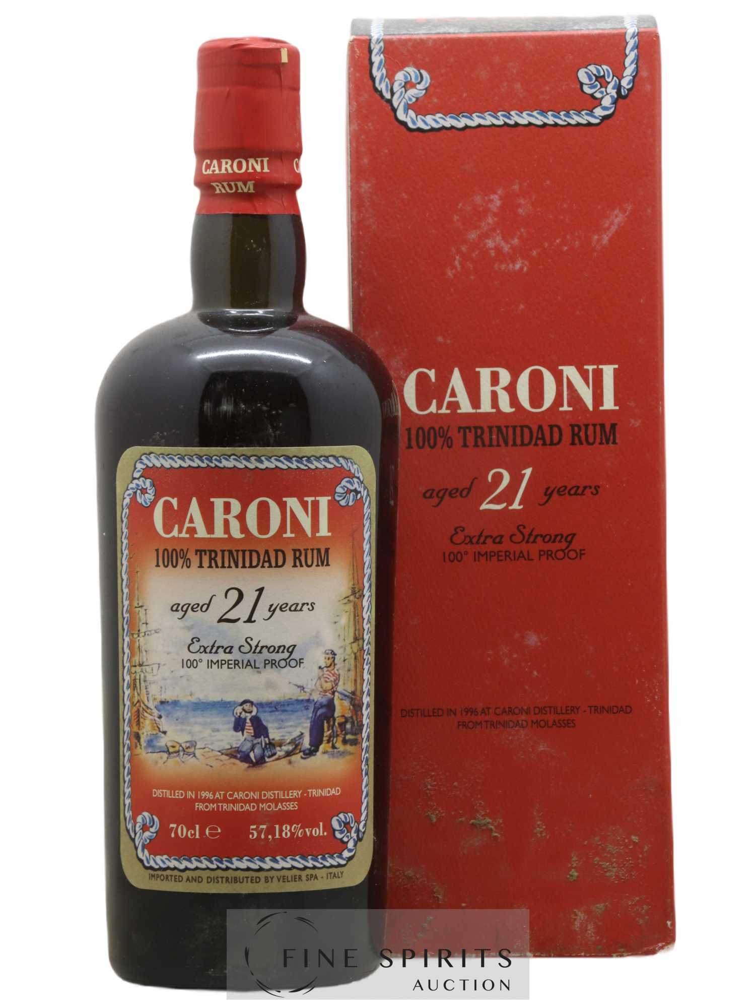 Caroni 21 years 1996 Of. 100° Imperial Proof bottled 2017 Velier Extra Strong - Lot de 1 bouteille - 0