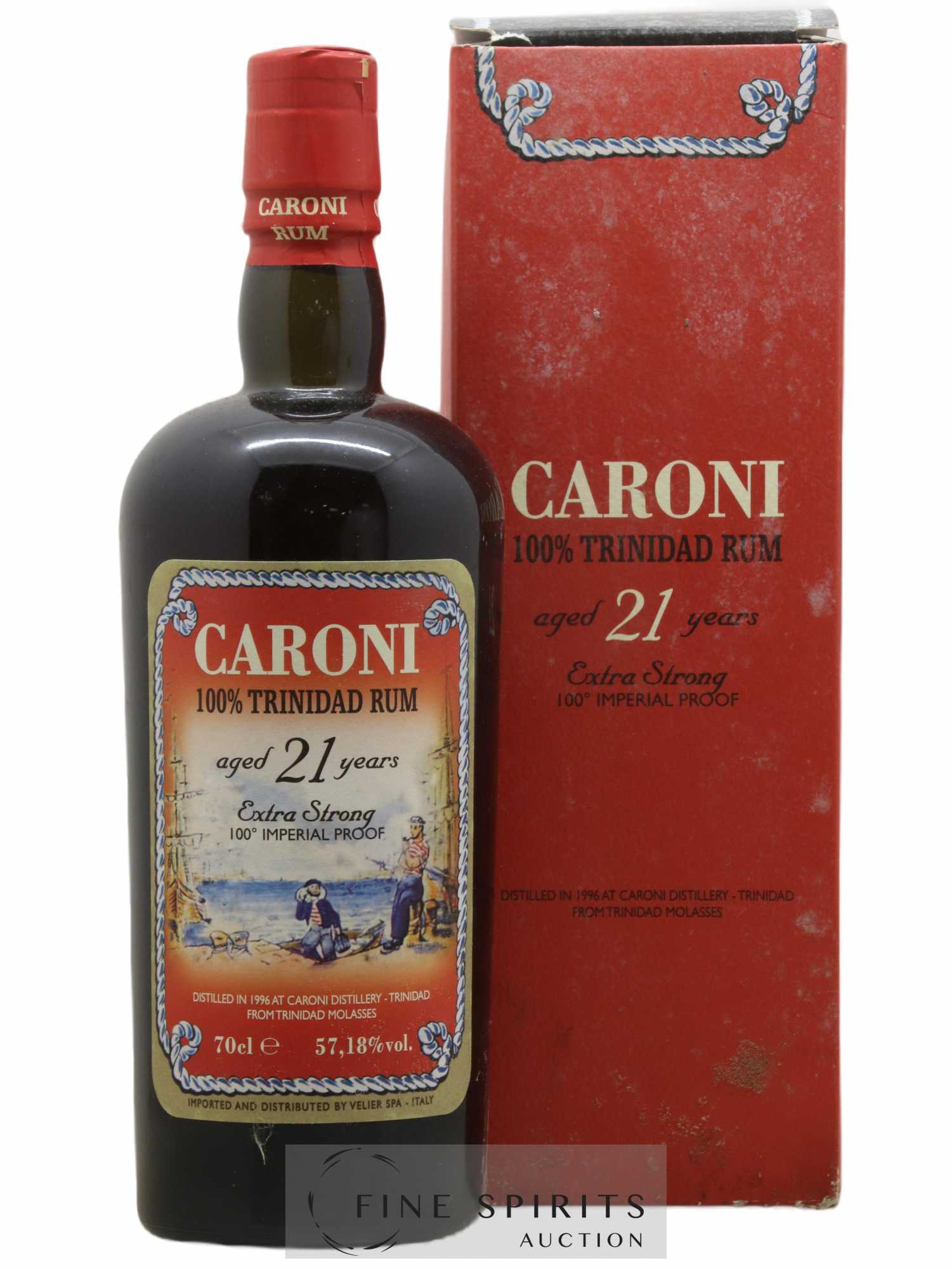 Caroni 21 years 1996 Of. 100° Imperial Proof bottled 2017 Velier Extra Strong - Lot de 1 bouteille - 0