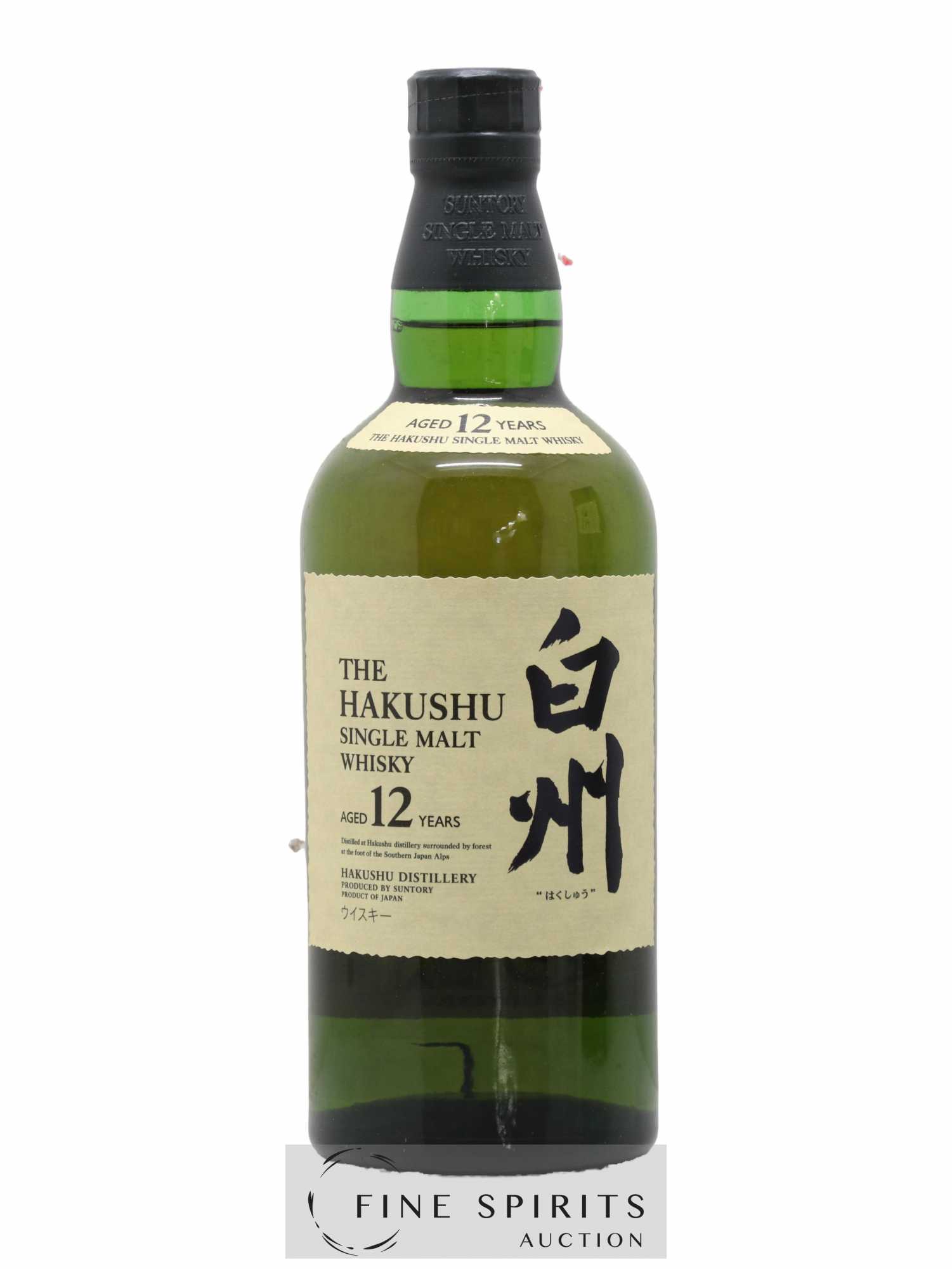 Hakushu 12 years Of. - Lot of 1 bottle - 1