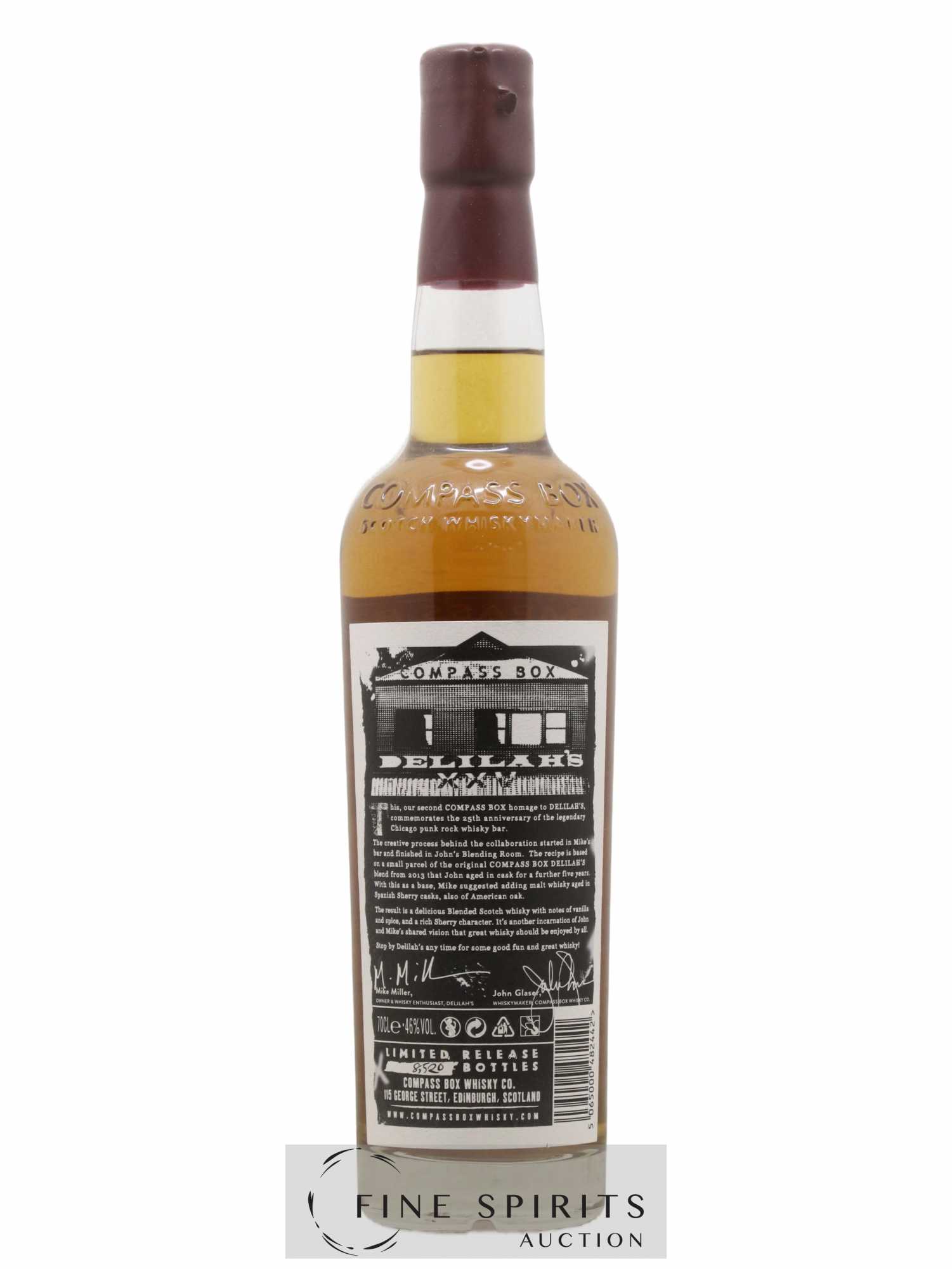 Delilah's Compass Box XXV American Oak and Sherry Cask Limited Edition - Posten von 1 Flasche - 1