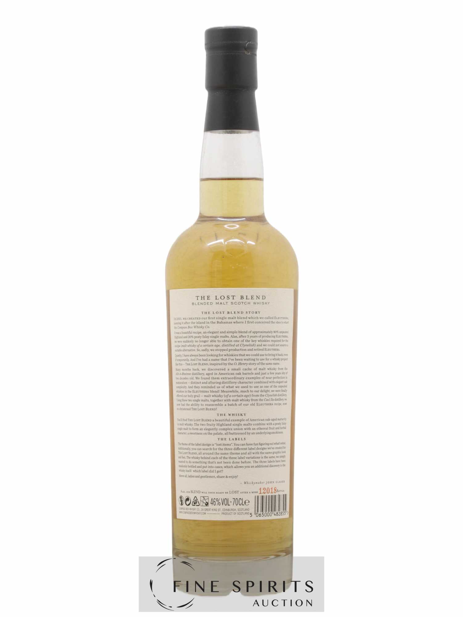 The Lost Blend Compass Box Limited Edition One of 12018 - Lot de 1 bouteille - 2