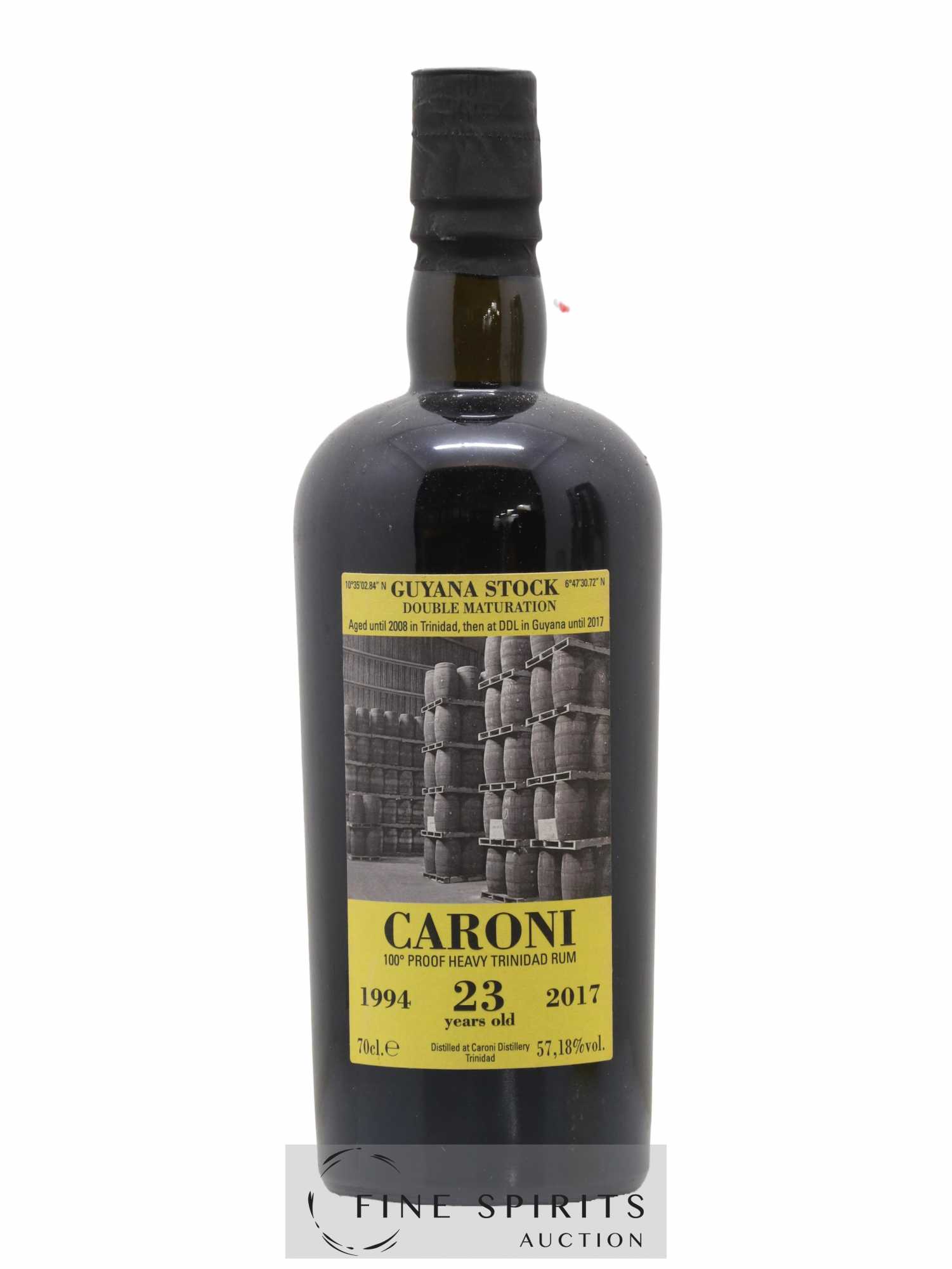 Caroni 23 years 1994 Velier 36th Release Double Maturation - bottled 2017 Guyana Stock - Posten von 1 Flasche - 1