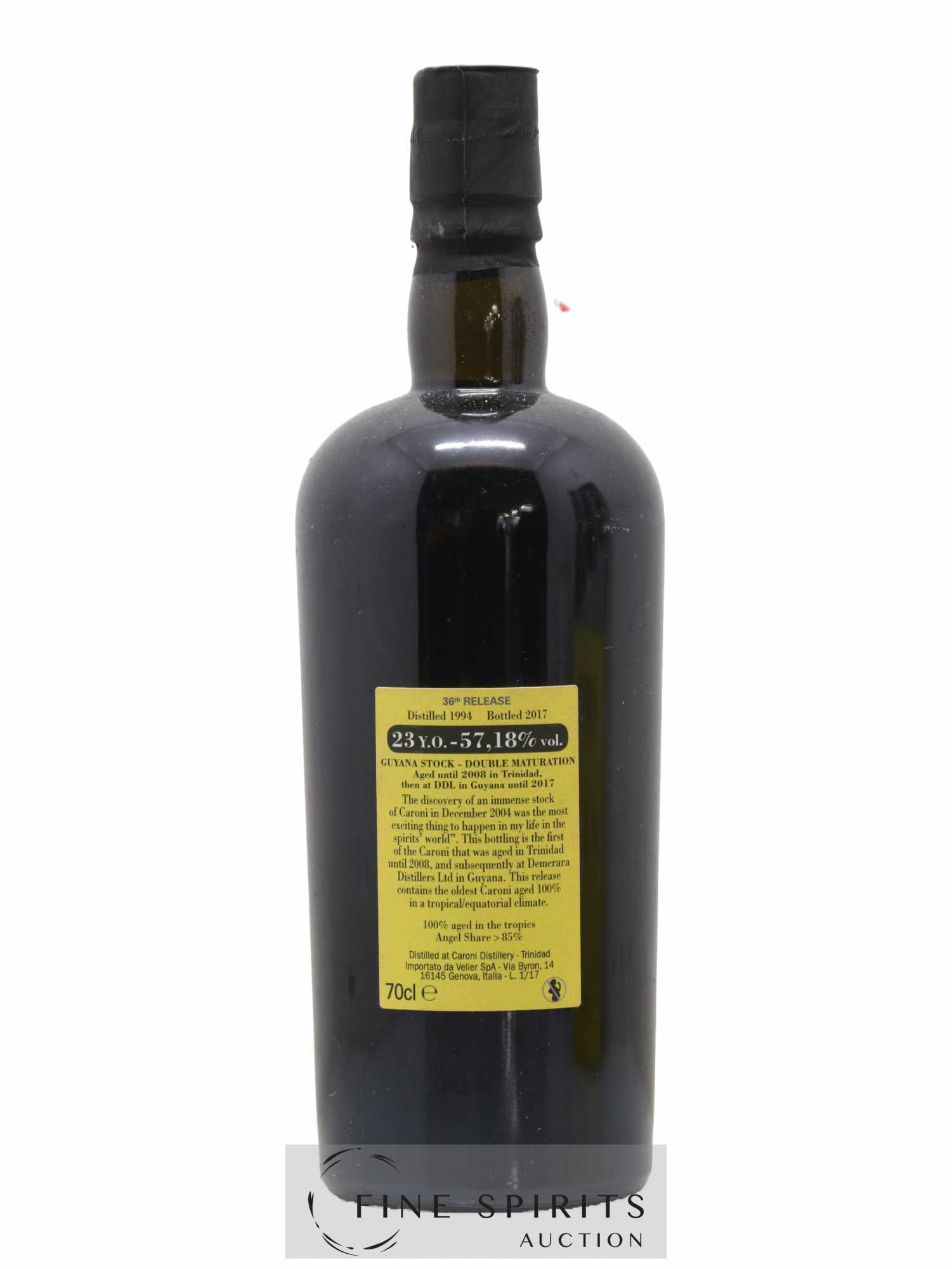 Caroni 23 years 1994 Velier 36th Release Double Maturation - bottled 2017 Guyana Stock - Posten von 1 Flasche - 2