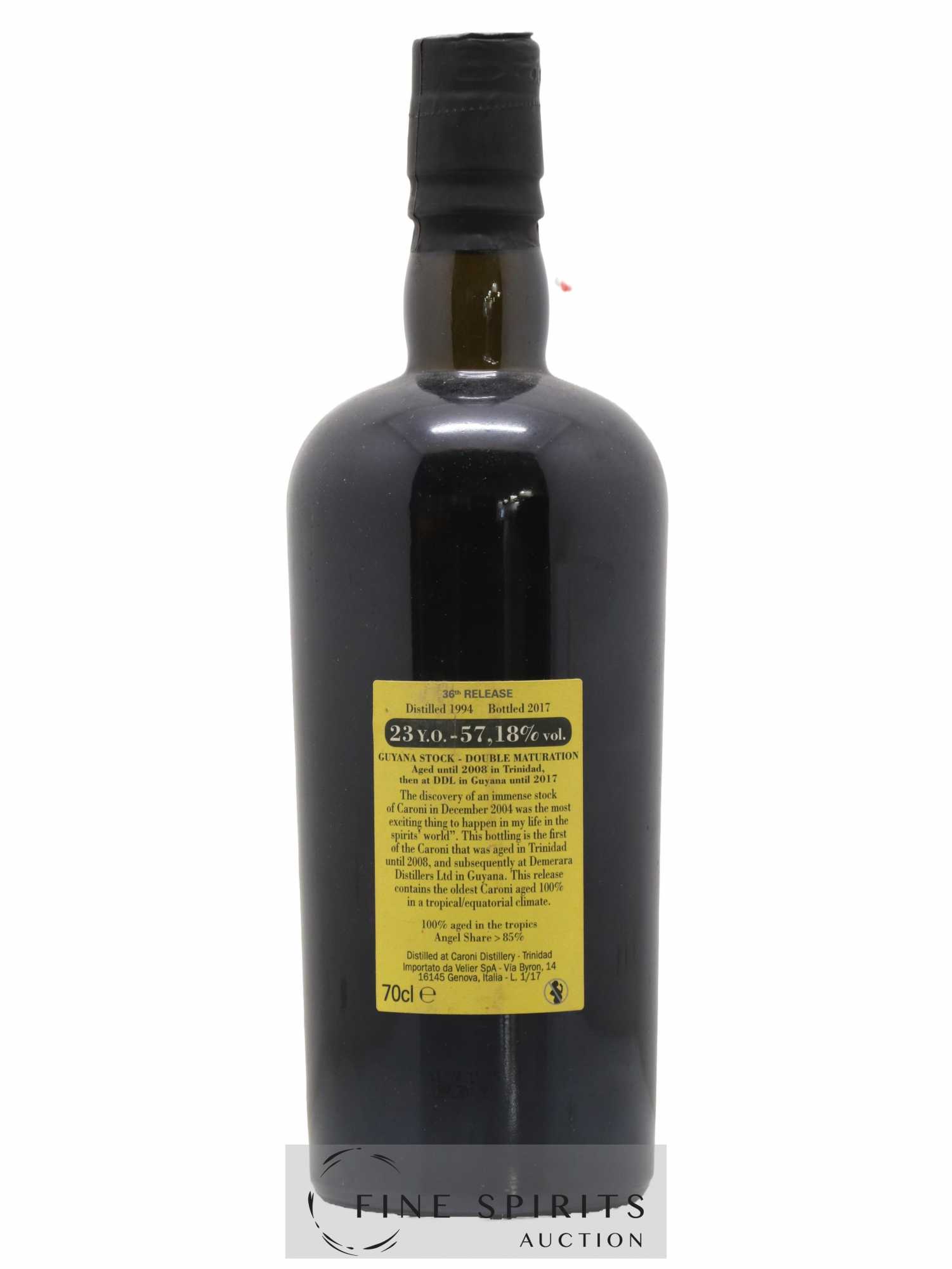 Caroni 23 years 1994 Velier 36th Release Double Maturation - bottled 2017 Guyana Stock - Lot de 1 bouteille - 1