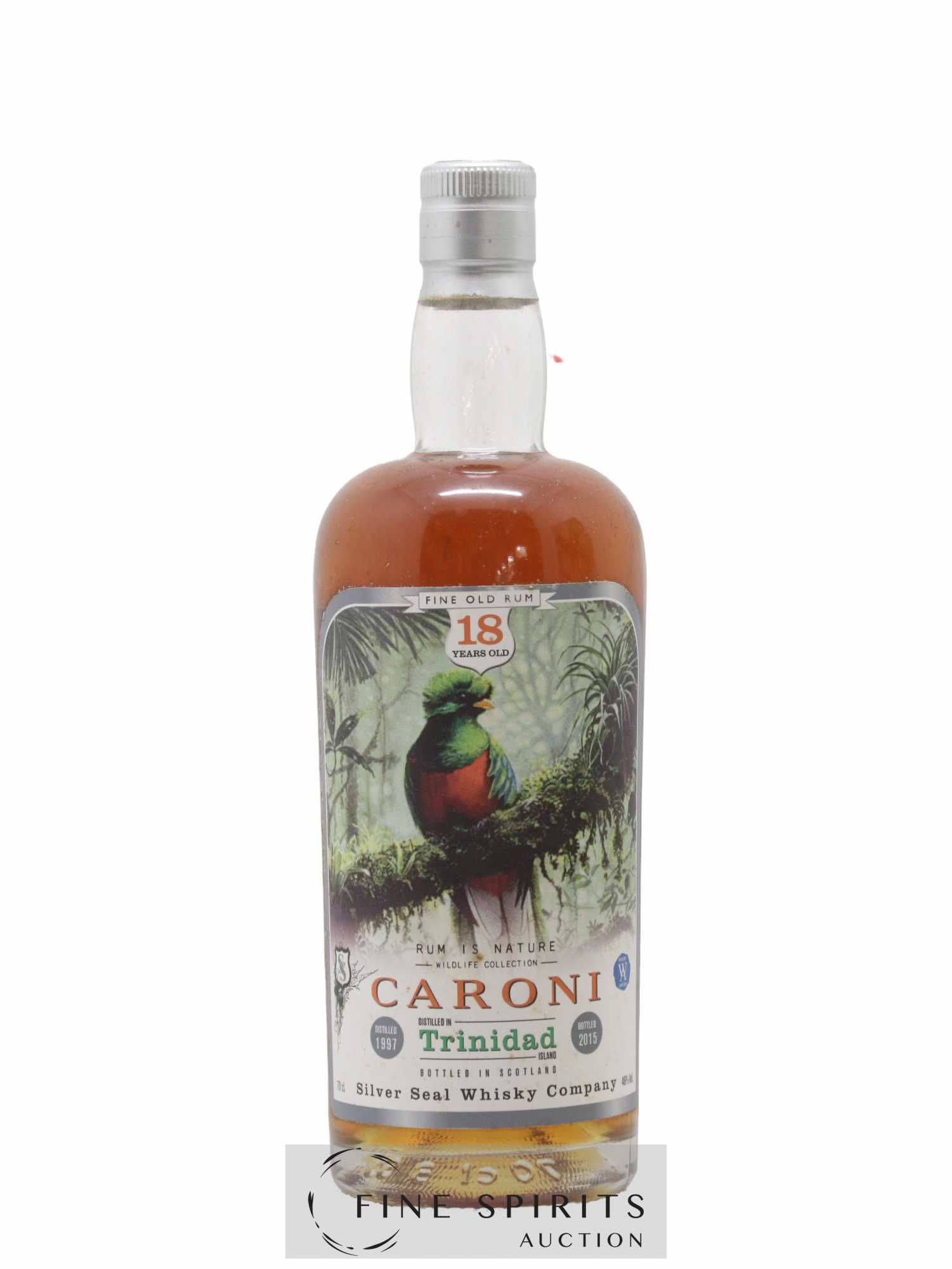 Caroni 18 years 1997 Silver Seal Whisky Company Rum is Nature Cask n°48 - One of 280 - bottled 2015 Whisky Antique - Lot of 1 bottle - 1