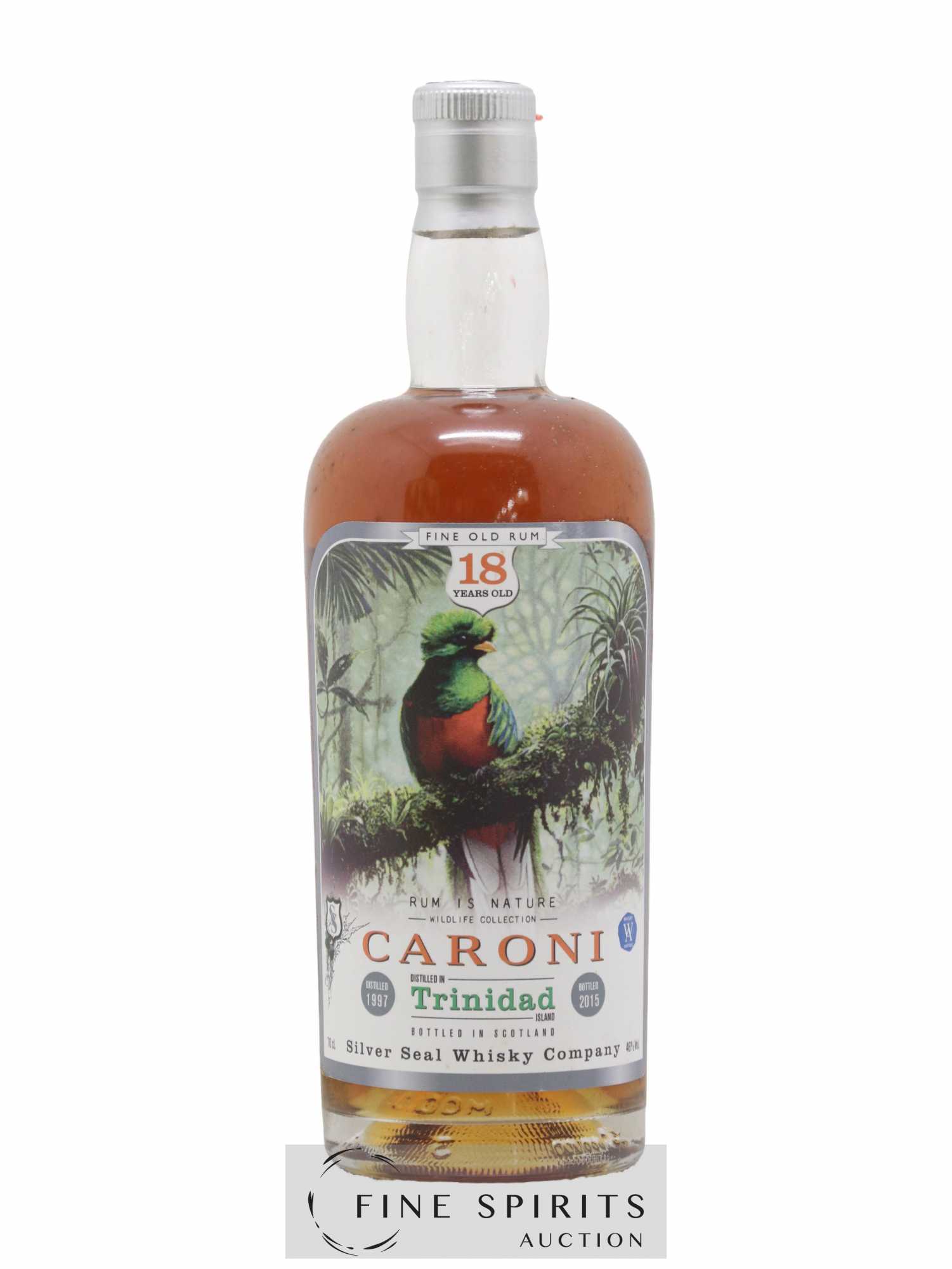 Caroni 18 years 1997 Silver Seal Whisky Company Rum is Nature Cask n°48 - One of 280 - bottled 2015 Whisky Antique - Lot de 1 bouteille - 1