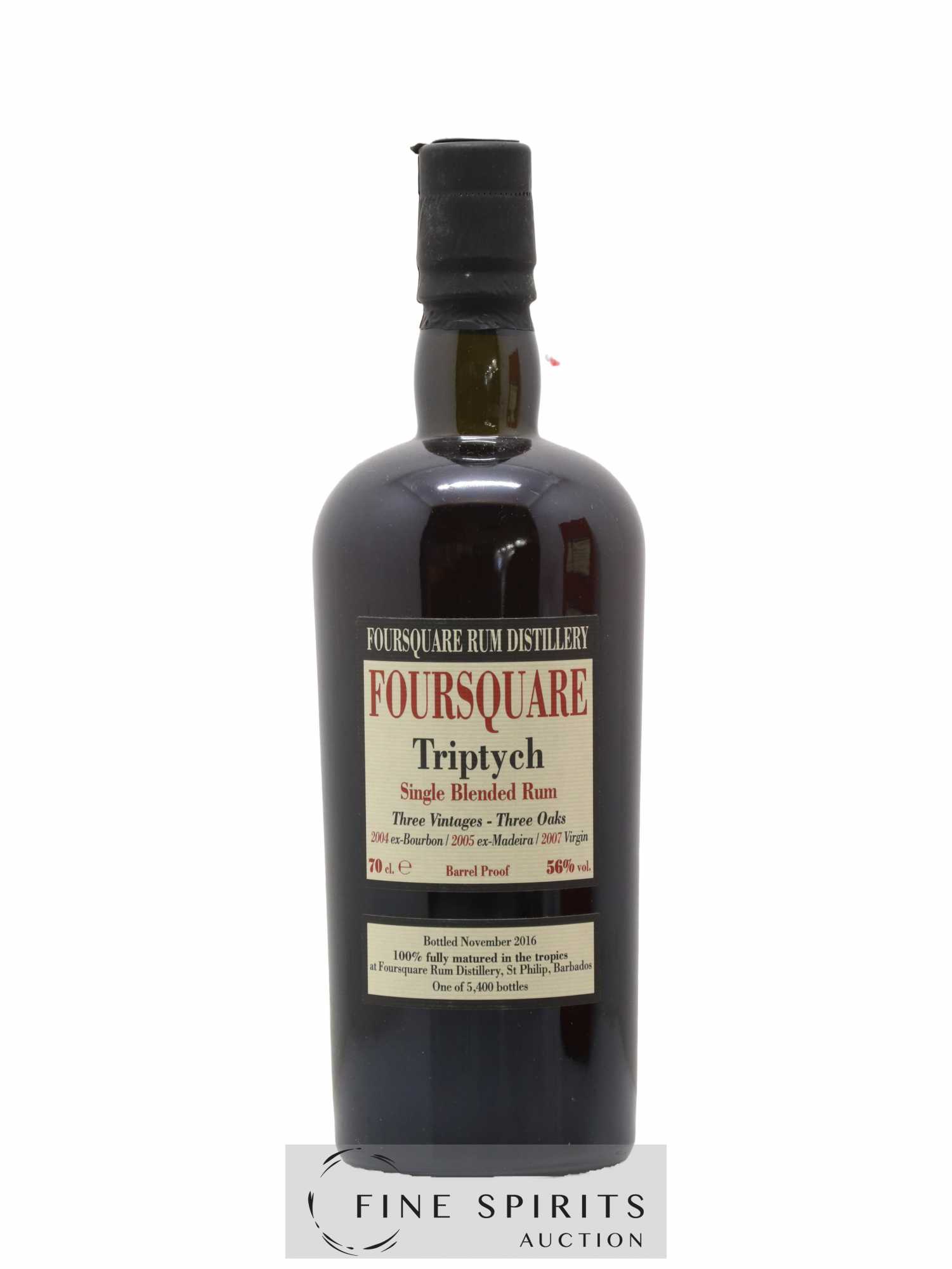 Foursquare Velier Triptych One of 5400 - bottled 2016 - Lot of 1 bottle - 1