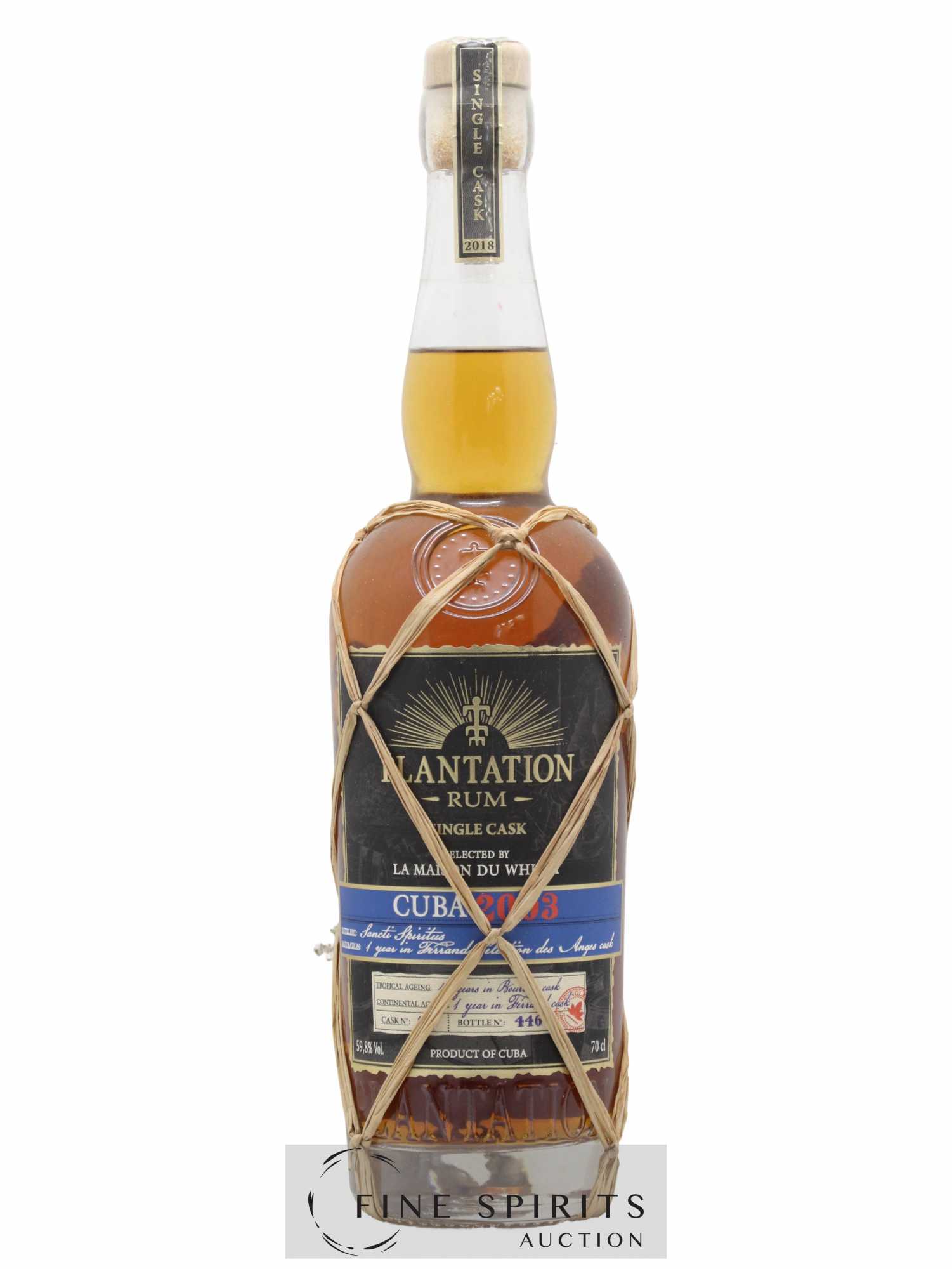 Plantation 15 years 2003 Of. Cuba LMDW - Lot de 1 bouteille - 0
