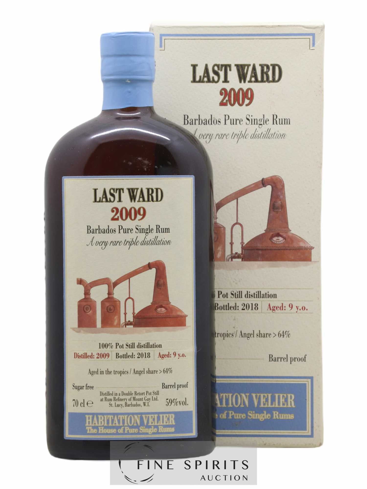Last Ward 9 years 2009 Velier bottled 2018 Habitation Velier - Lot de 1 bouteille - 0