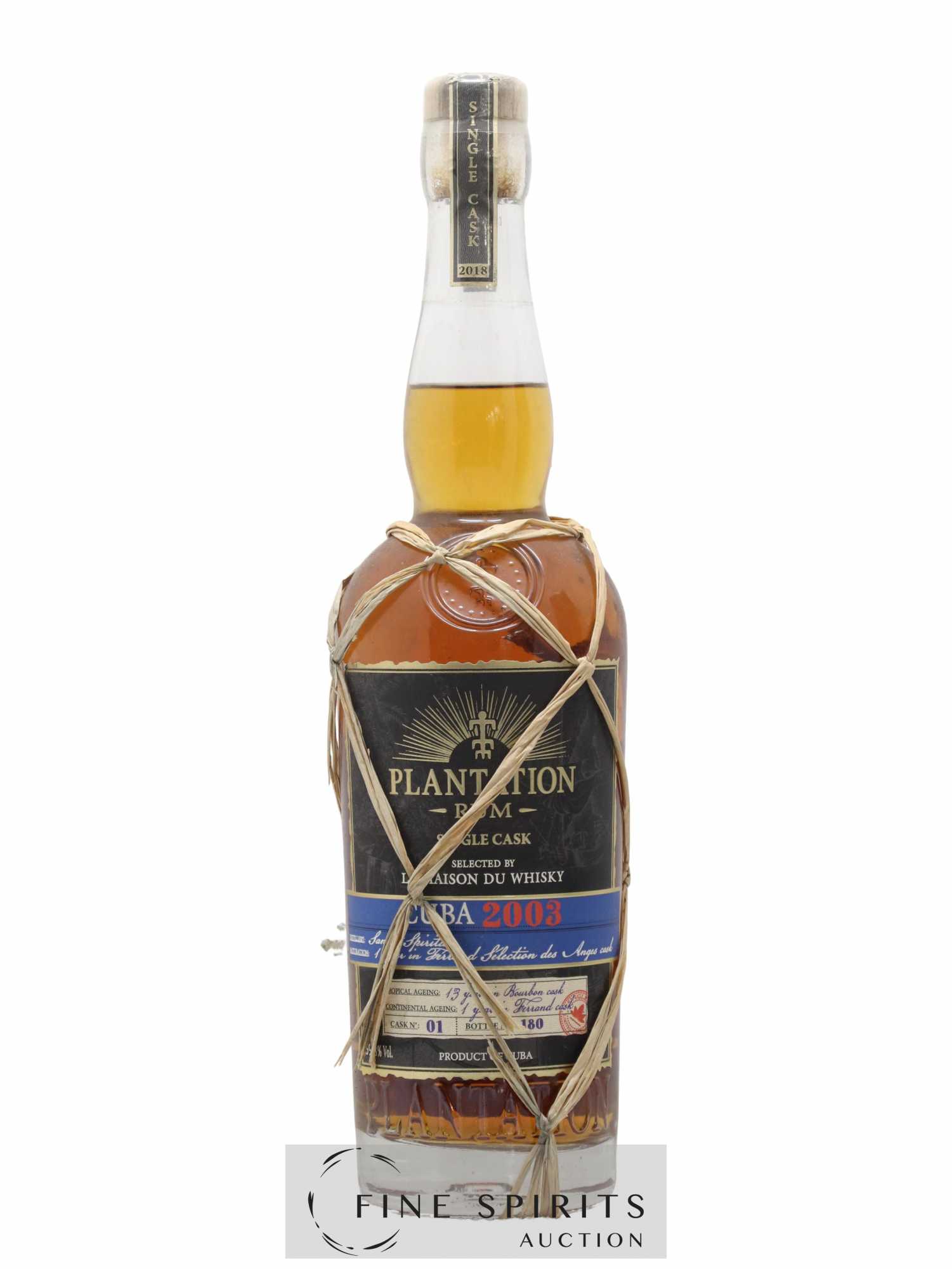 Plantation 15 years 2003 Of. Cuba LMDW - Lot of 1 bottle - 1