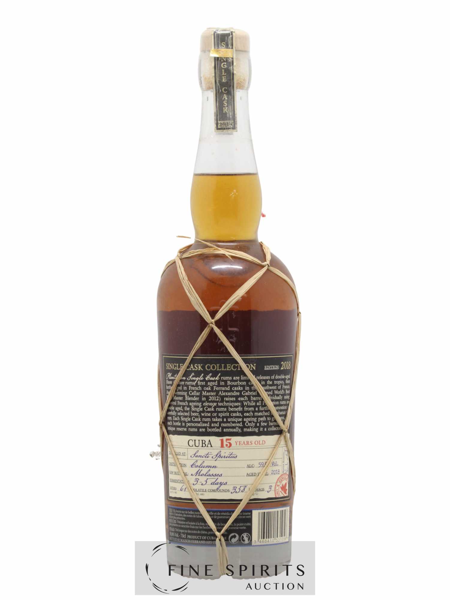 Plantation 15 years 2003 Of. Cuba LMDW - Lot of 1 bottle - 2