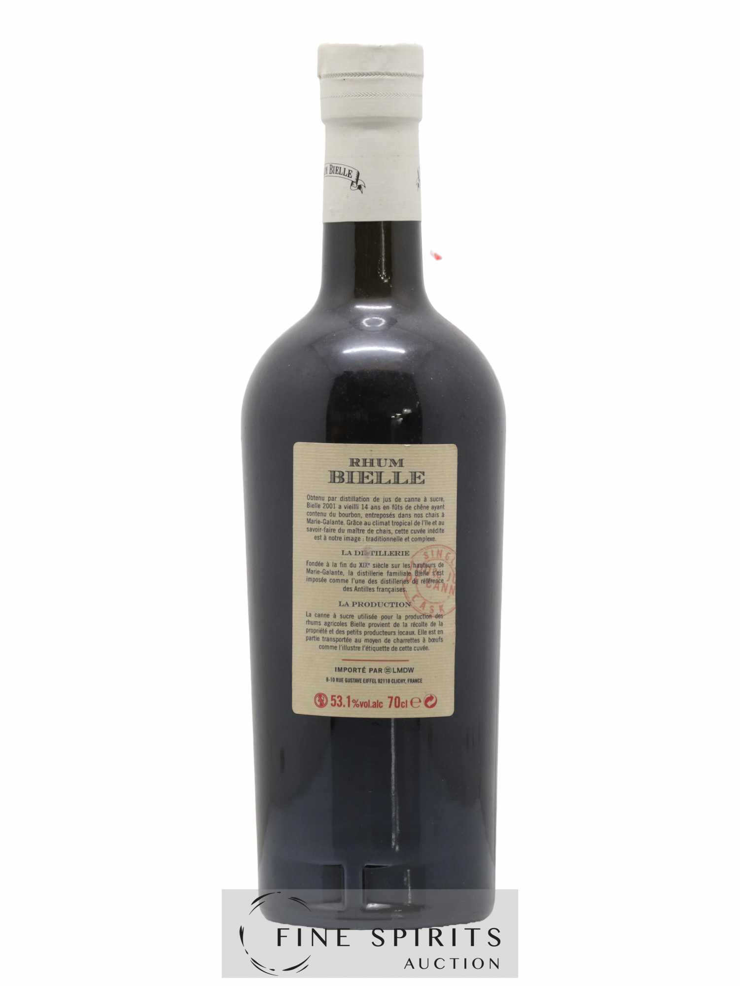 Bielle 2001 Of. Cask n°4 - One of 244 - bottled 2015 LMDW - Lot de 1 bouteille - 1
