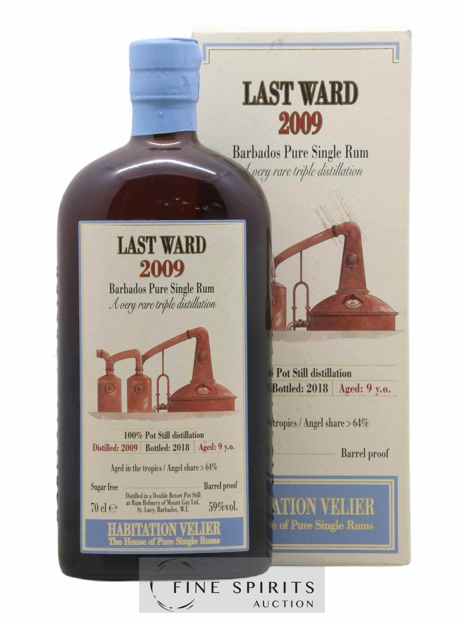 Last Ward 9 years 2009 Velier bottled 2018 Habitation Velier - Lot de 1 bouteille - 0