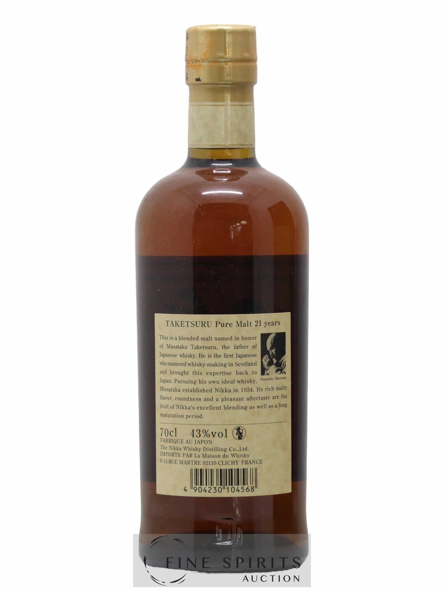 Taketsuru 21 years Of. Pure Malt Nikka Whisky - Lot de 1 bouteille - 2