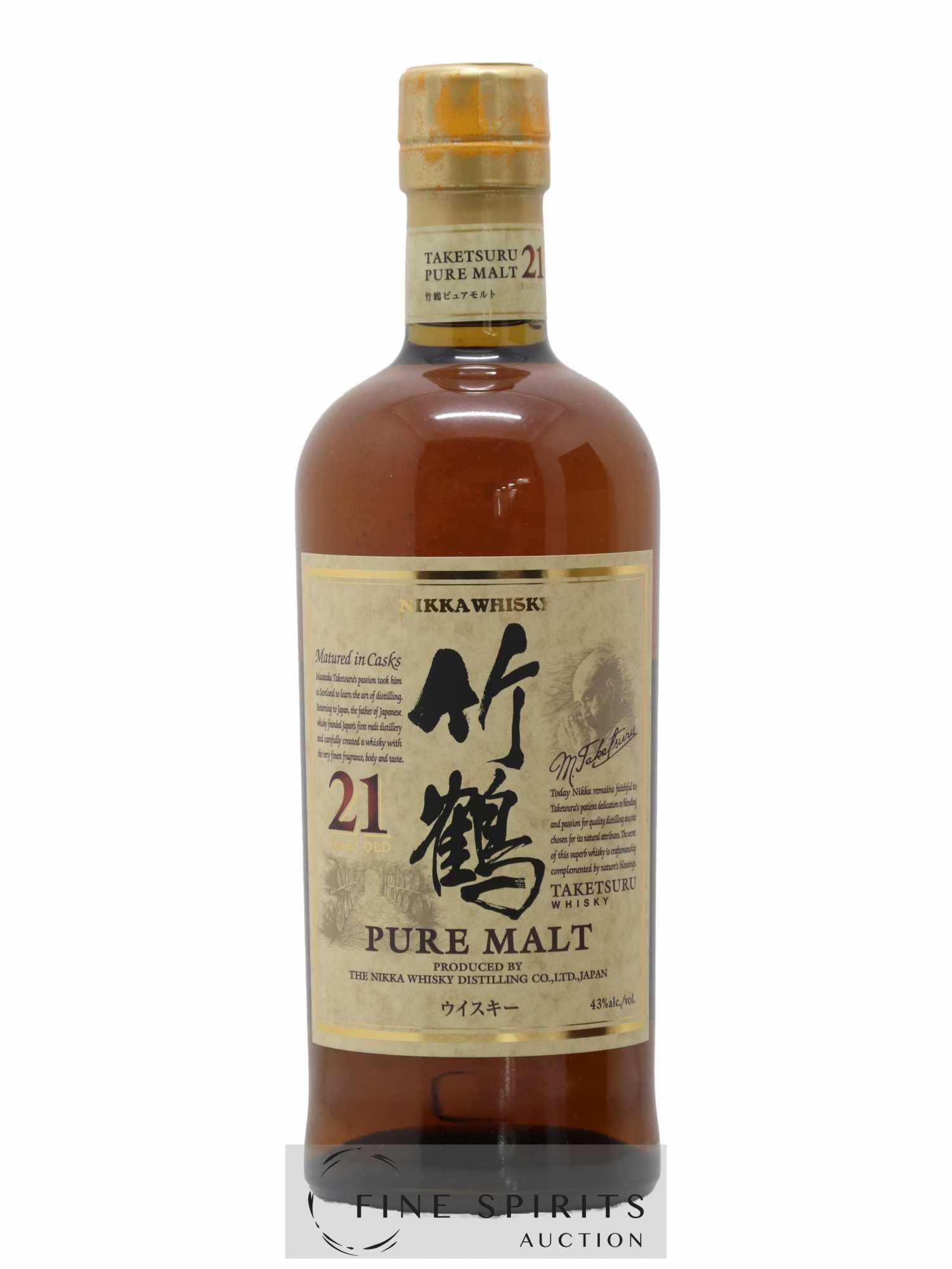Taketsuru 21 years Of. Pure Malt Nikka Whisky - Lot of 1 bottle - 1