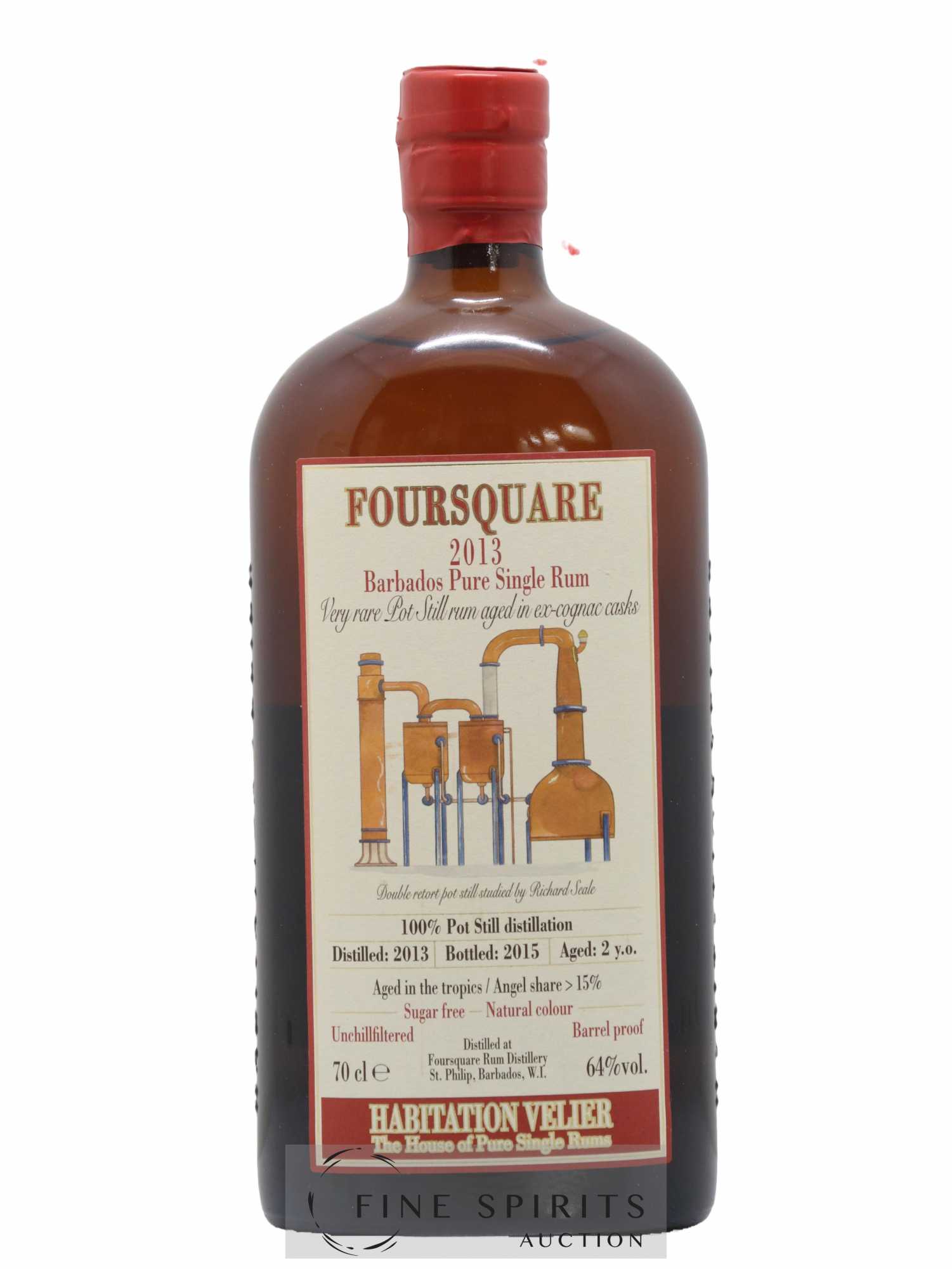 Foursquare 2 years 2013 Velier bottled 2015 Habitation Velier - Lot de 1 bouteille - 1