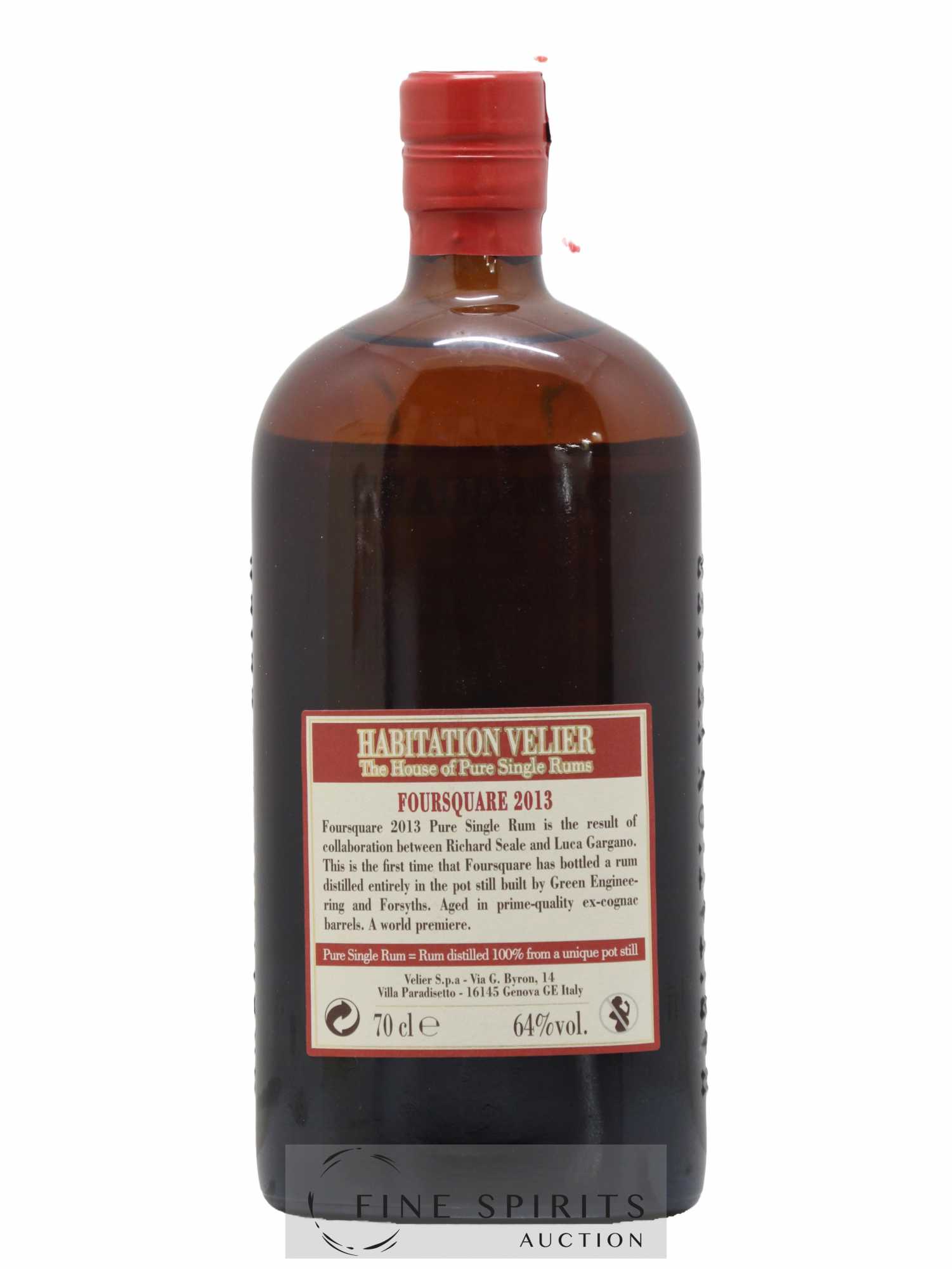 Foursquare 2 years 2013 Velier bottled 2015 Habitation Velier - Lot de 1 bouteille - 2