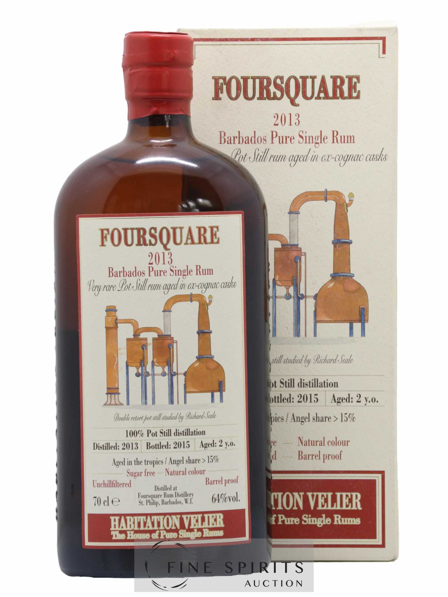 Foursquare 2 years 2013 Velier bottled 2015 Habitation Velier - Lot de 1 bouteille - 0