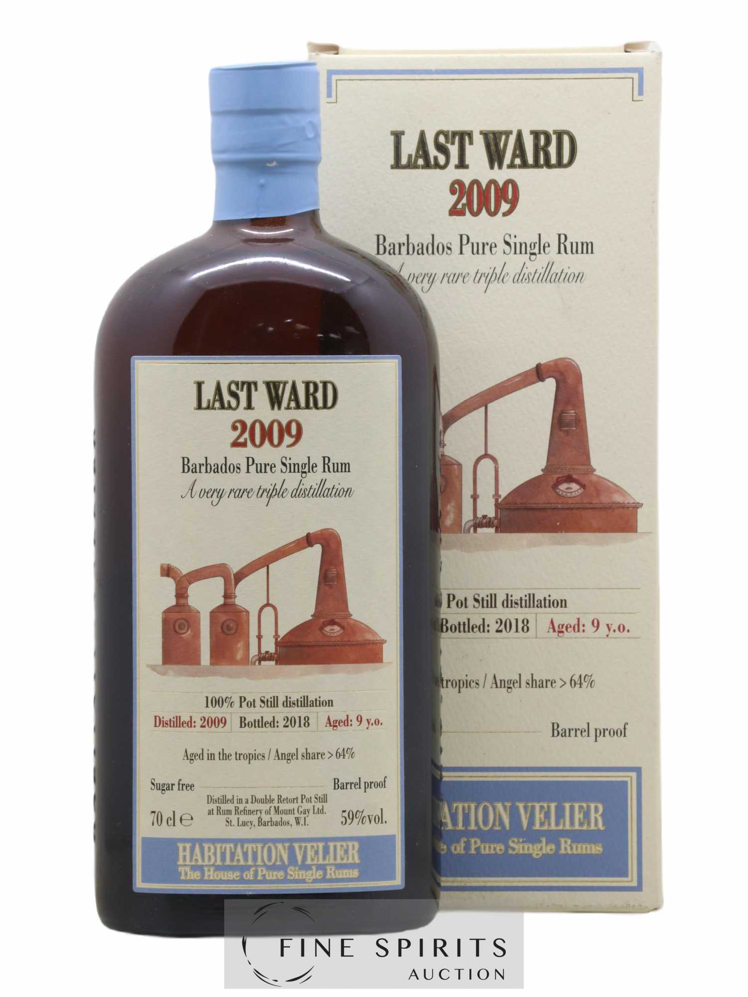 Last Ward 9 years 2009 Velier bottled 2018 Habitation Velier - Lot de 1 bouteille - 0