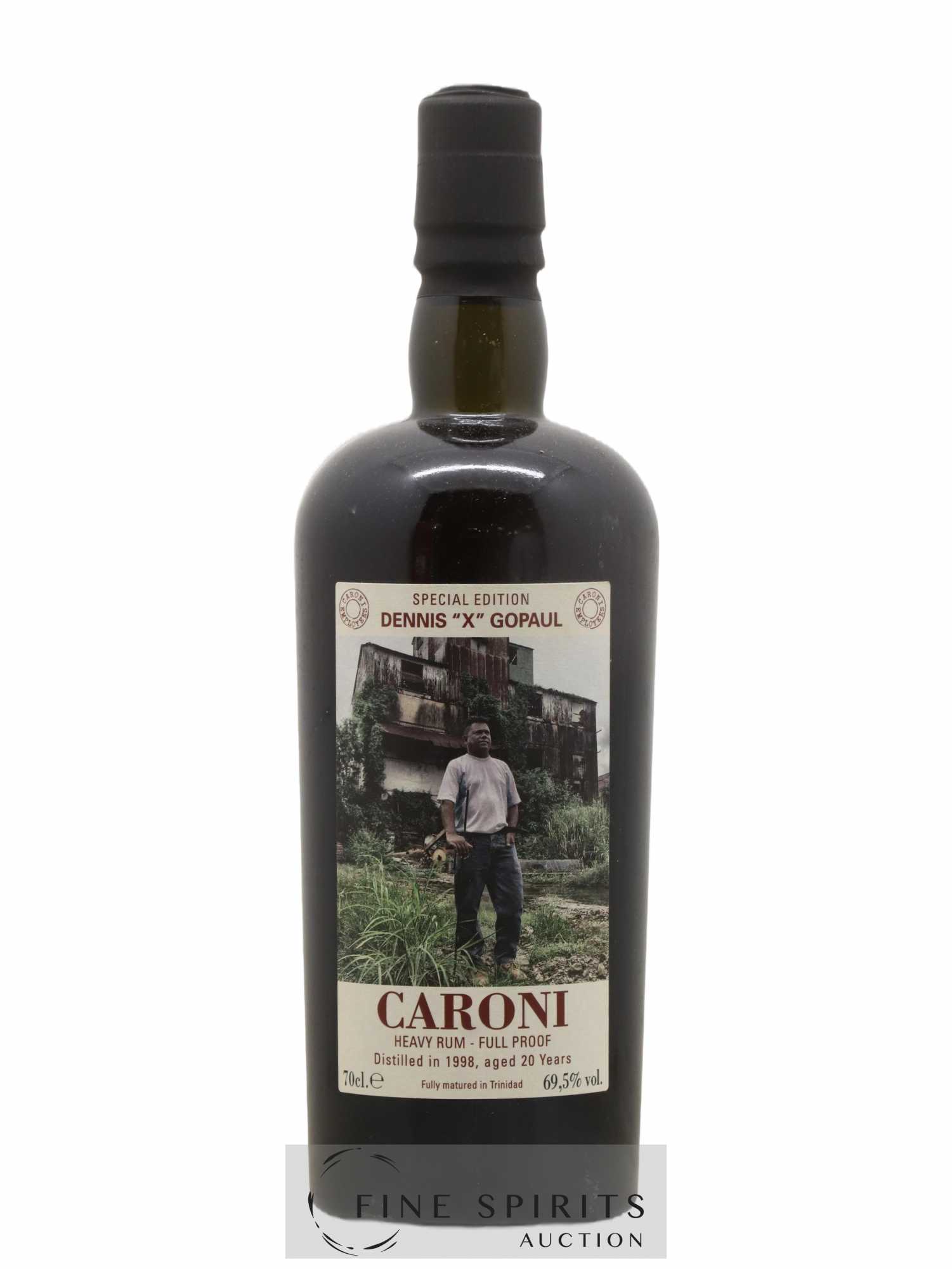 Caroni 20 years 1998 Velier Special Edition Dennis X Gopaul One of 1151 - bottled 2018 Employee Serie - Lotto di 1 bottiglia - 1