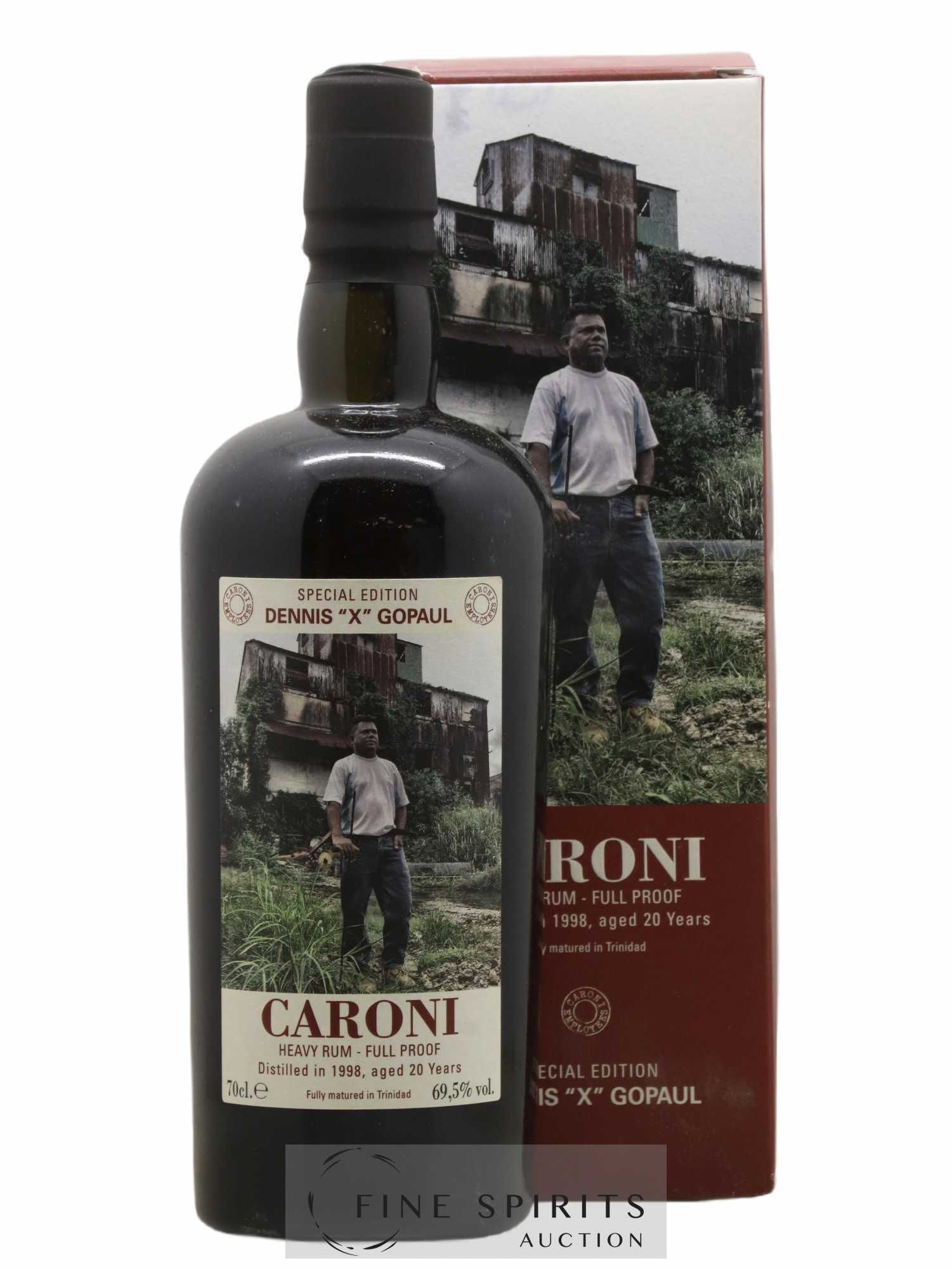 Caroni 20 years 1998 Velier Special Edition Dennis X Gopaul One of 1151 - bottled 2018 Employee Serie - Lotto di 1 bottiglia - 0