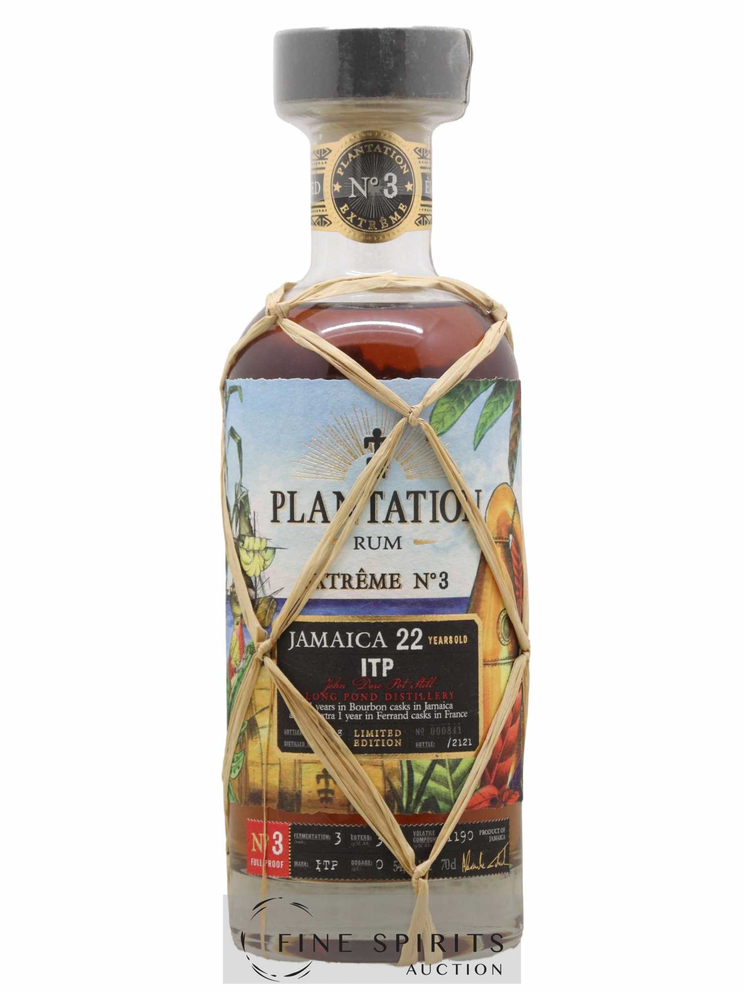 Plantation 22 years 1996 Pierre Ferrand Extrême n°3 Mark ITP - One of 2121 - bottled 2018 Limited Edition - Lot de 1 bouteille - 1