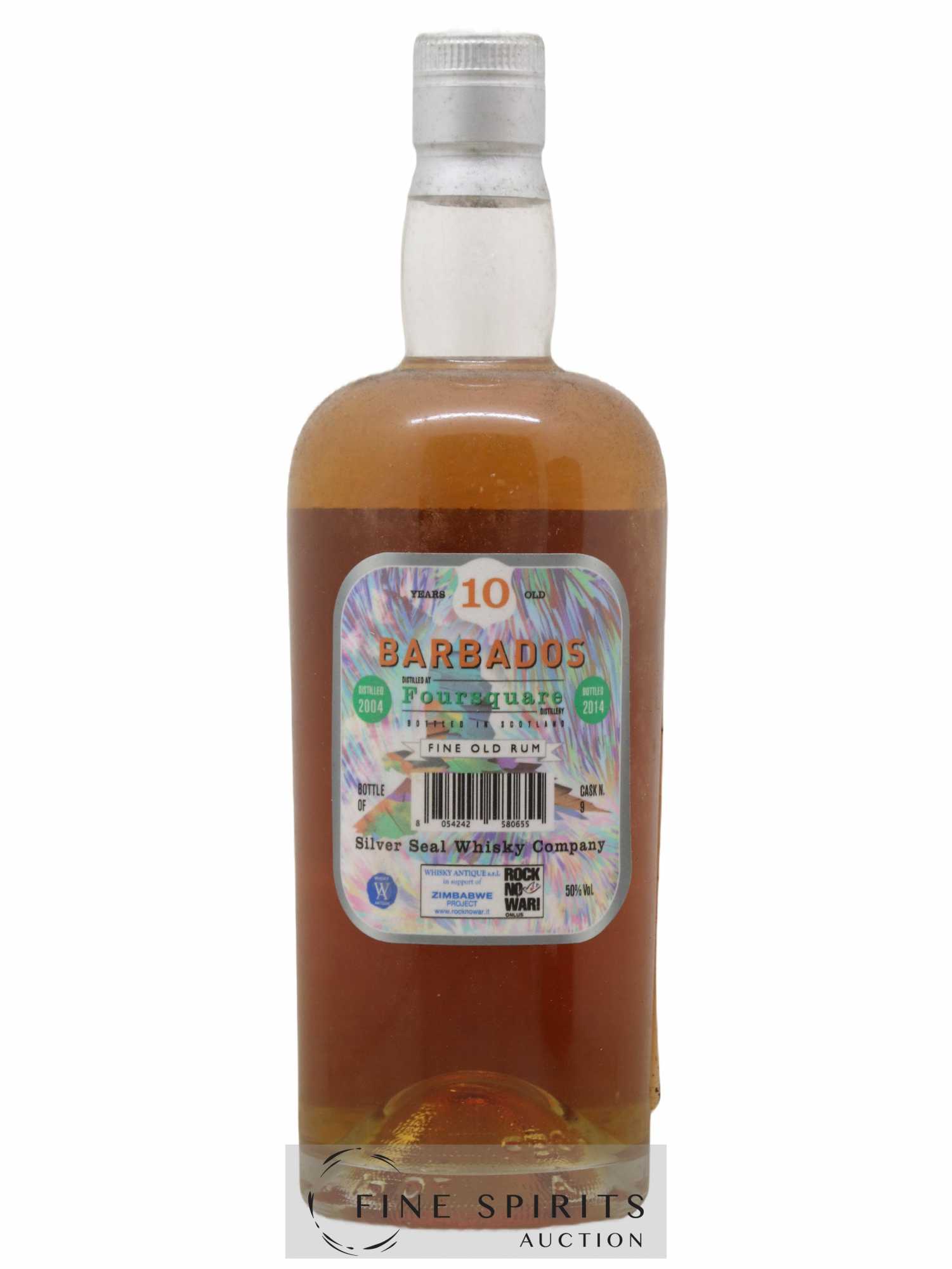 Foursquare 10 years 2004 Silver Seal Whisky Company Cask n°9 - One of 330 - bottled 2014 - Lot de 1 bouteille - 2