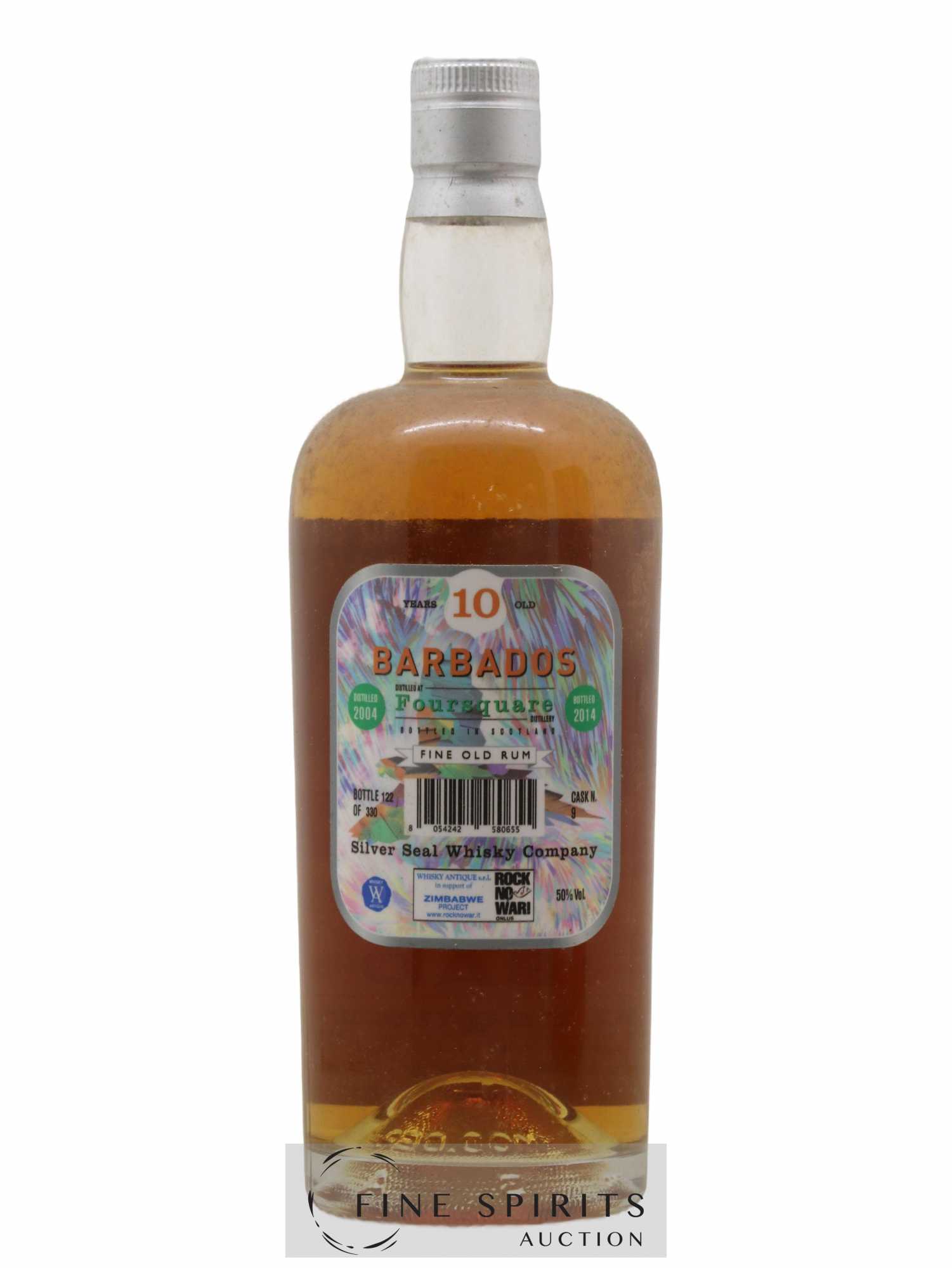 Foursquare 10 years 2004 Silver Seal Whisky Company Cask n°9 - One of 330 - bottled 2014 - Lot de 1 bouteille - 2