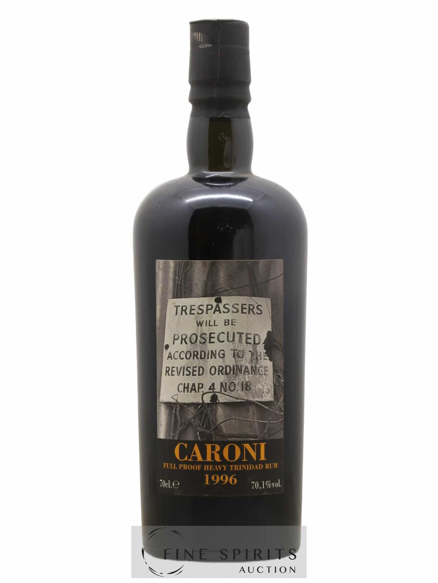 Caroni 20 years 1996 Velier Trespassers 35th Release - 3038 bottles - bottled 2016 Full Proof - Lot de 1 bouteille - 0