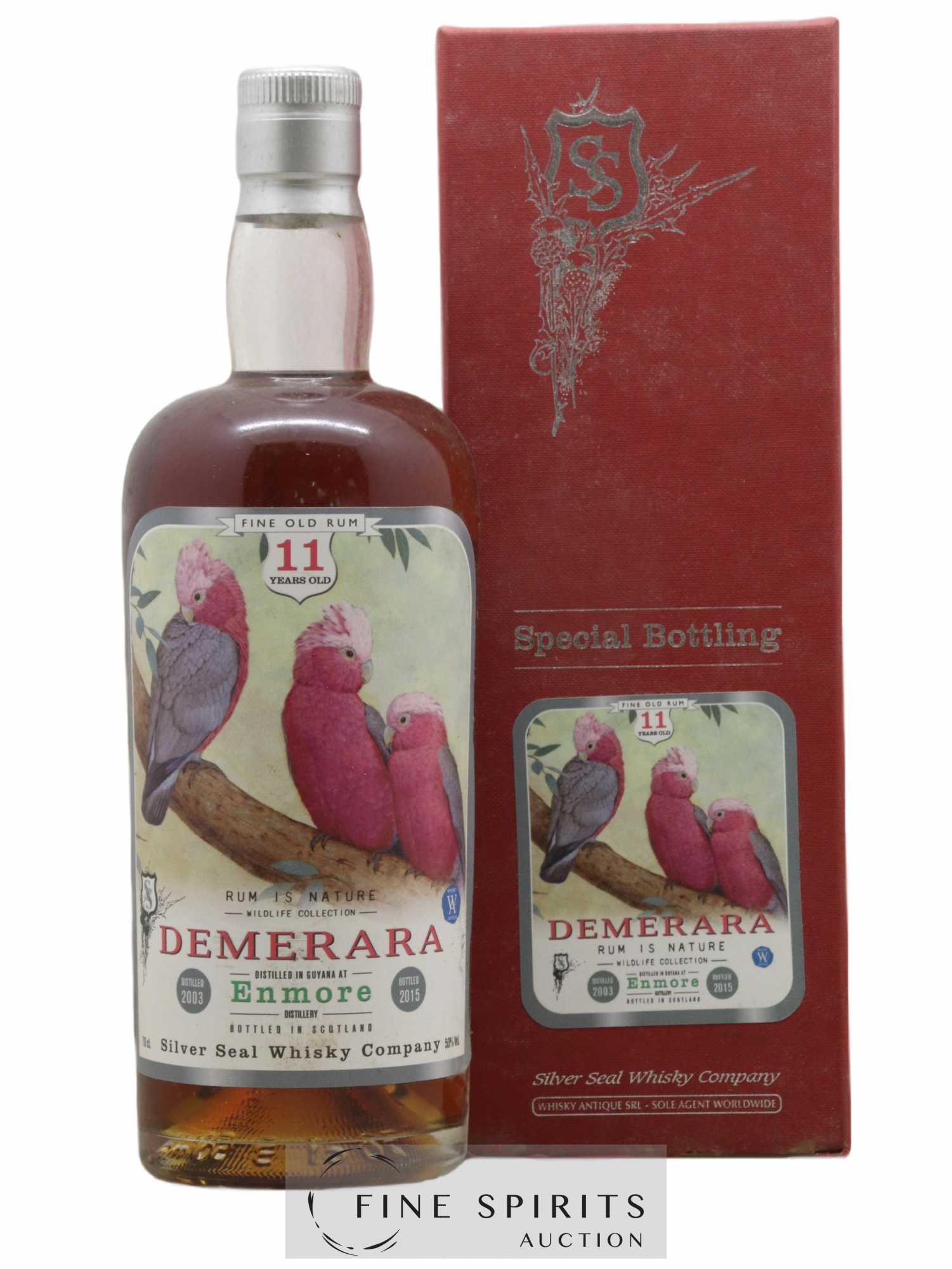 Enmore 11 years 2003 Silver Seal Whisky Company Rum is Nature Cask n°26 - One of 288 - bottled 2015 Whisky Antique - Lot de 1 bouteille - 0