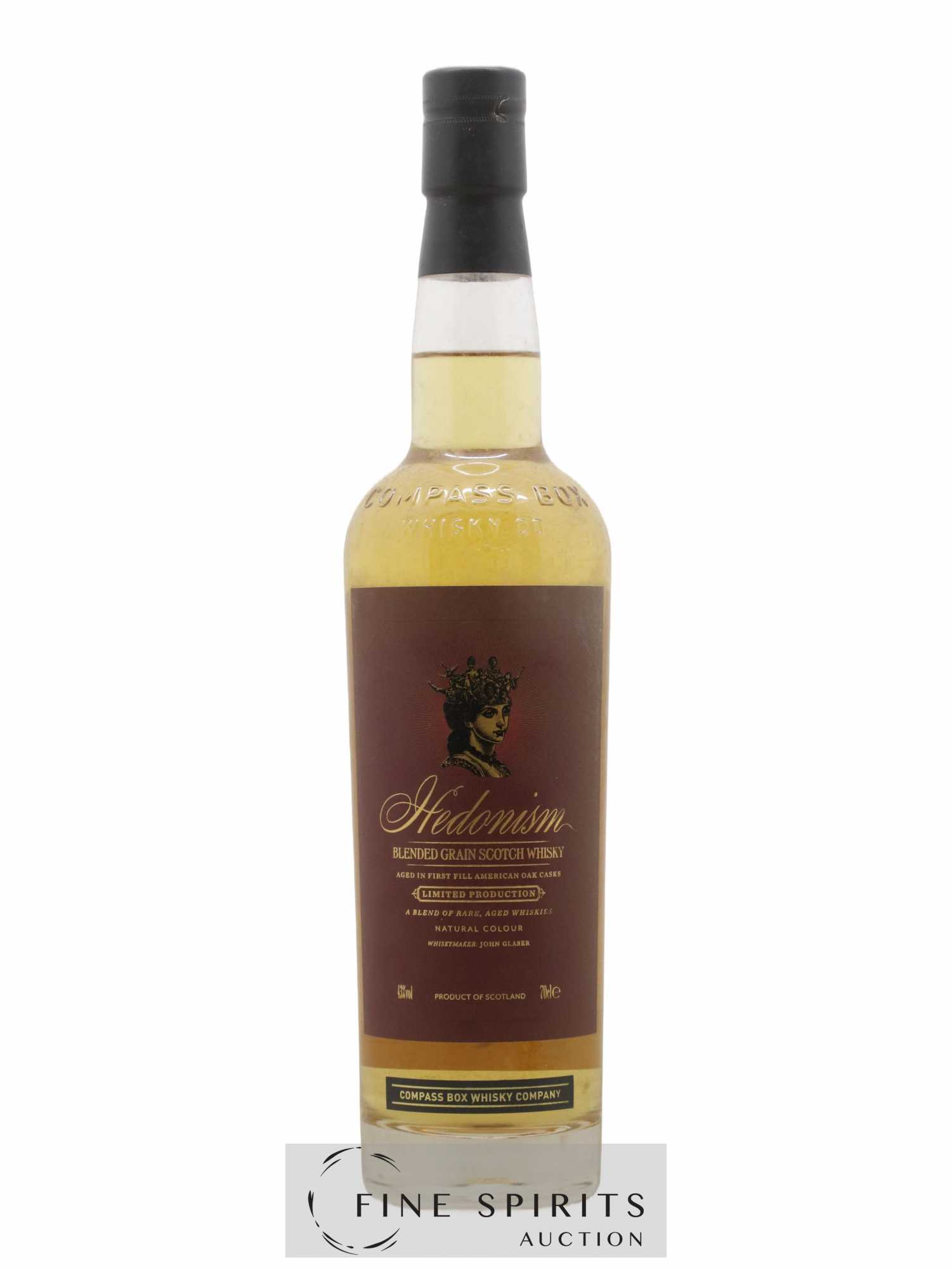 Hedonism Compass Box First Fill American Oak Casks Limited Production - Posten von 1 Flasche - 1