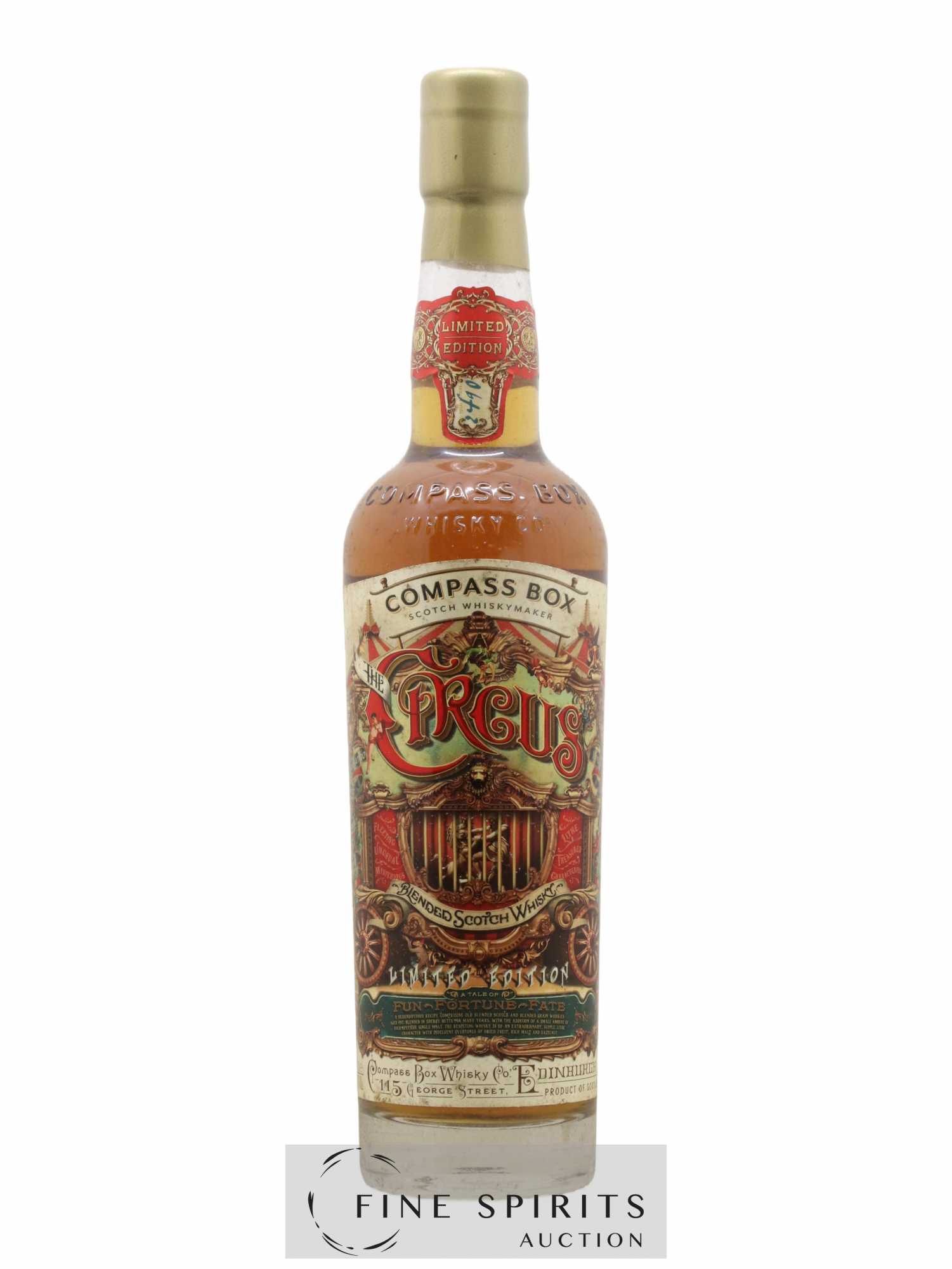 The Circus Compass Box One of 2490 - bottled 2016 Limited Edition - Lot de 1 bouteille - 1