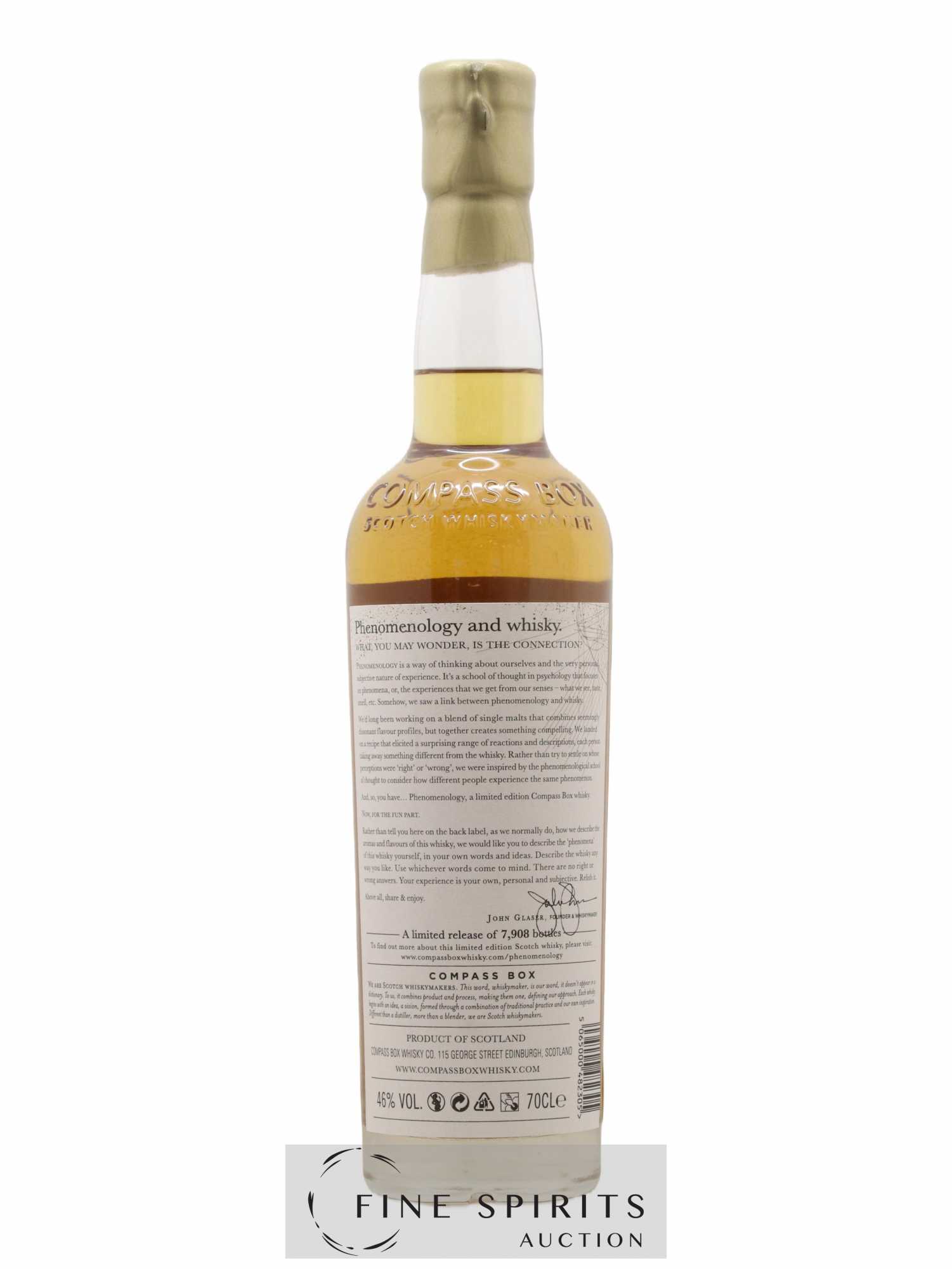 Phenomenology Compass Box One of 7908 - bottled 2017 Limited Edition - Lot de 1 bouteille - 2