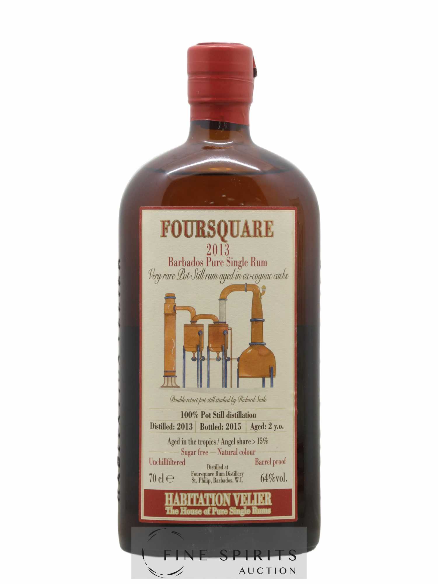 Foursquare 2 years 2013 Velier bottled 2015 Habitation Velier - Lot de 1 bouteille - 1