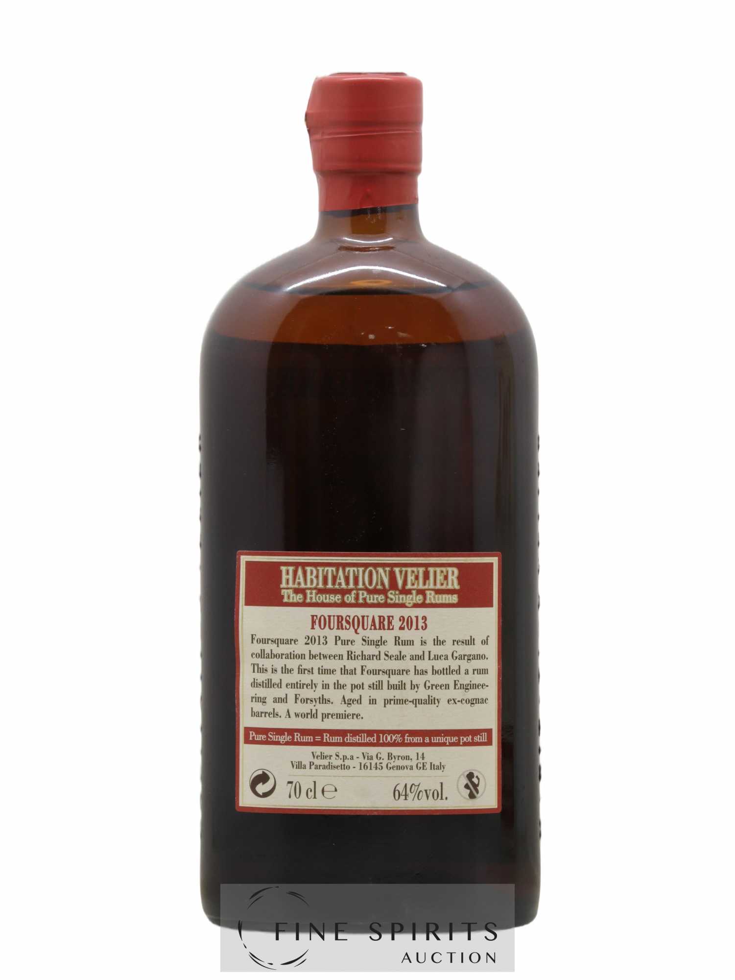 Foursquare 2 years 2013 Velier bottled 2015 Habitation Velier - Lot de 1 bouteille - 2