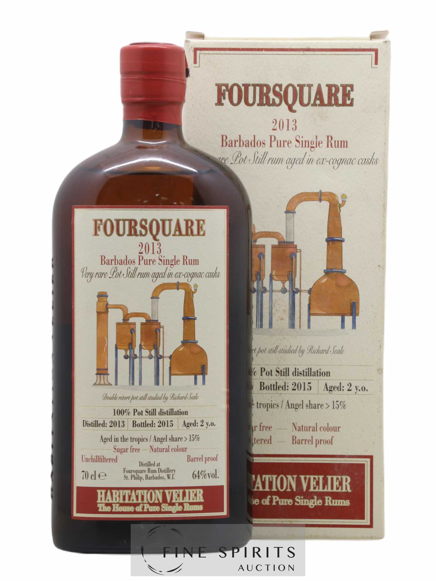 Foursquare 2 years 2013 Velier bottled 2015 Habitation Velier - Lot de 1 bouteille - 0