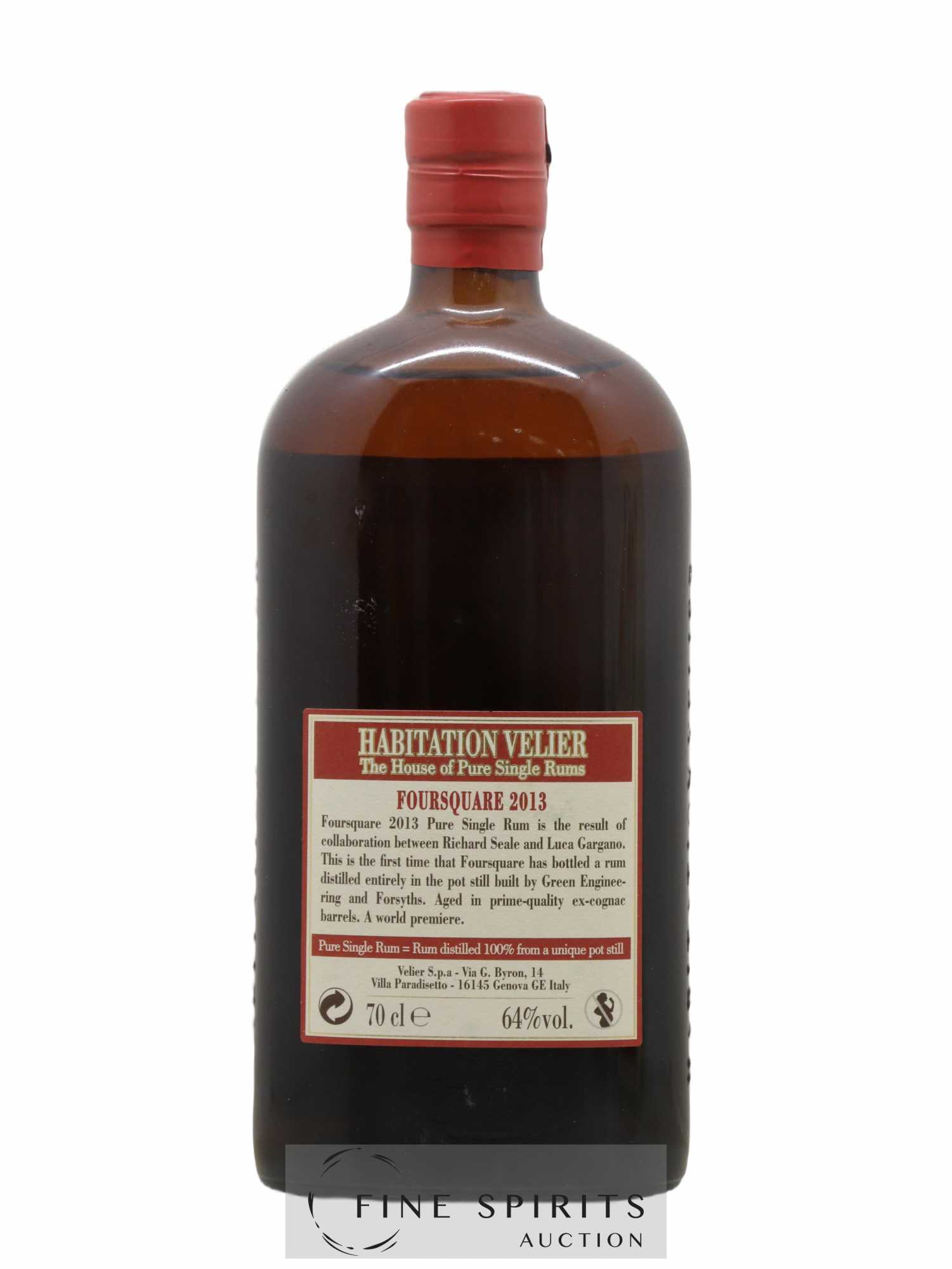 Foursquare 2 years 2013 Velier bottled 2015 Habitation Velier - Lot of 1 bottle - 2