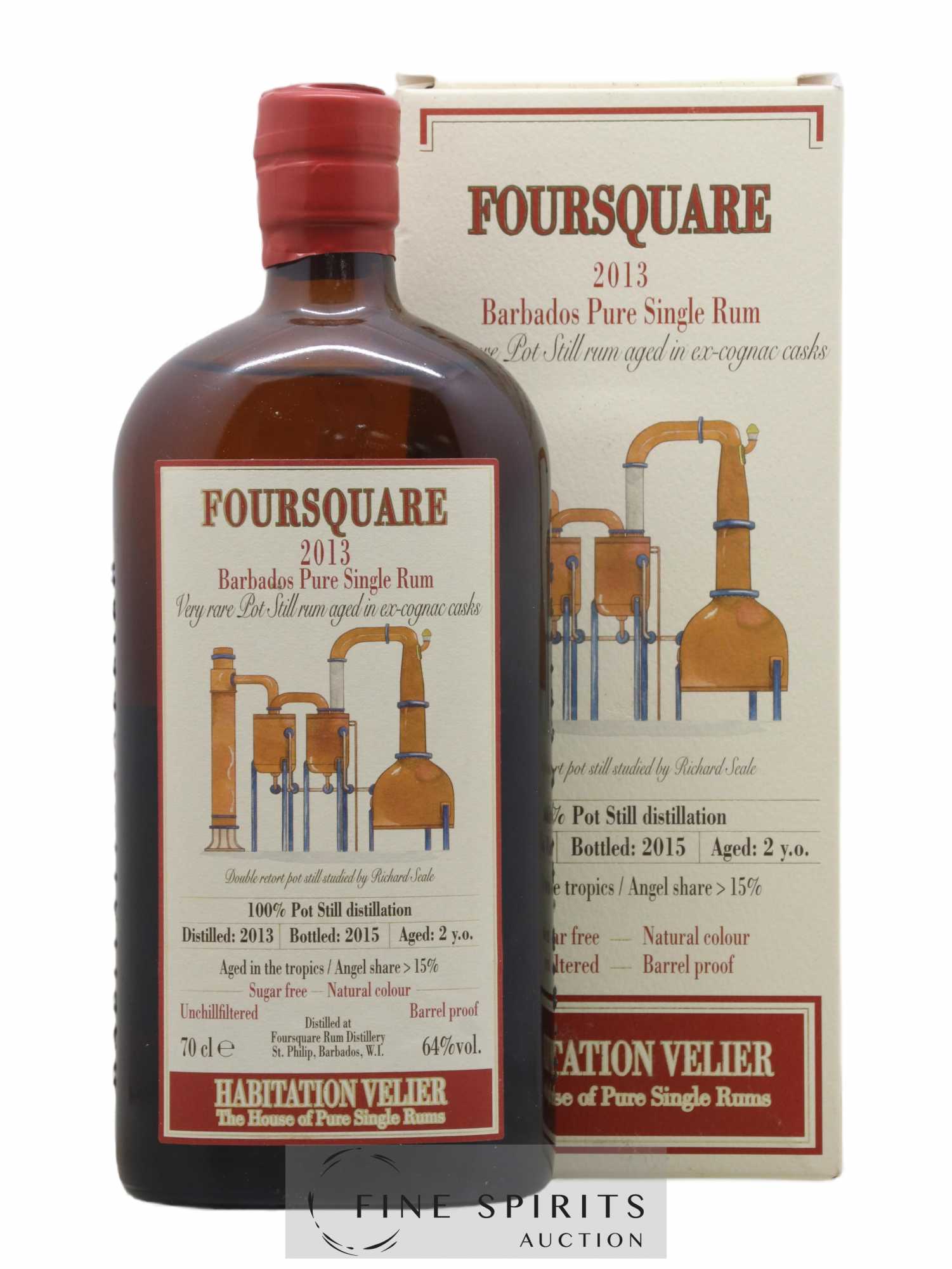 Foursquare 2 years 2013 Velier bottled 2015 Habitation Velier - Lot of 1 bottle - 0