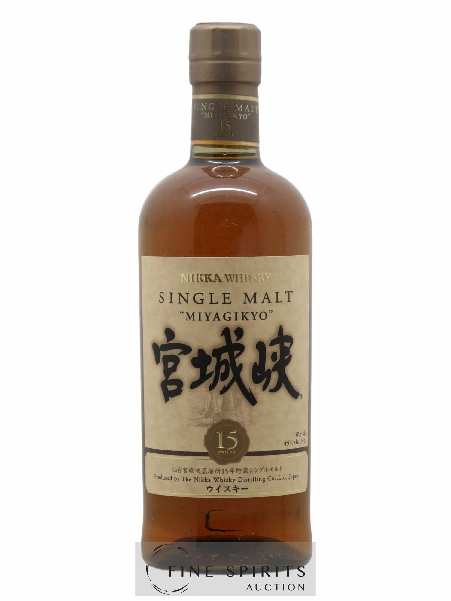 Miyagikyo 15 years Of. Nikka Whisky - Lot de 1 bouteille - 1
